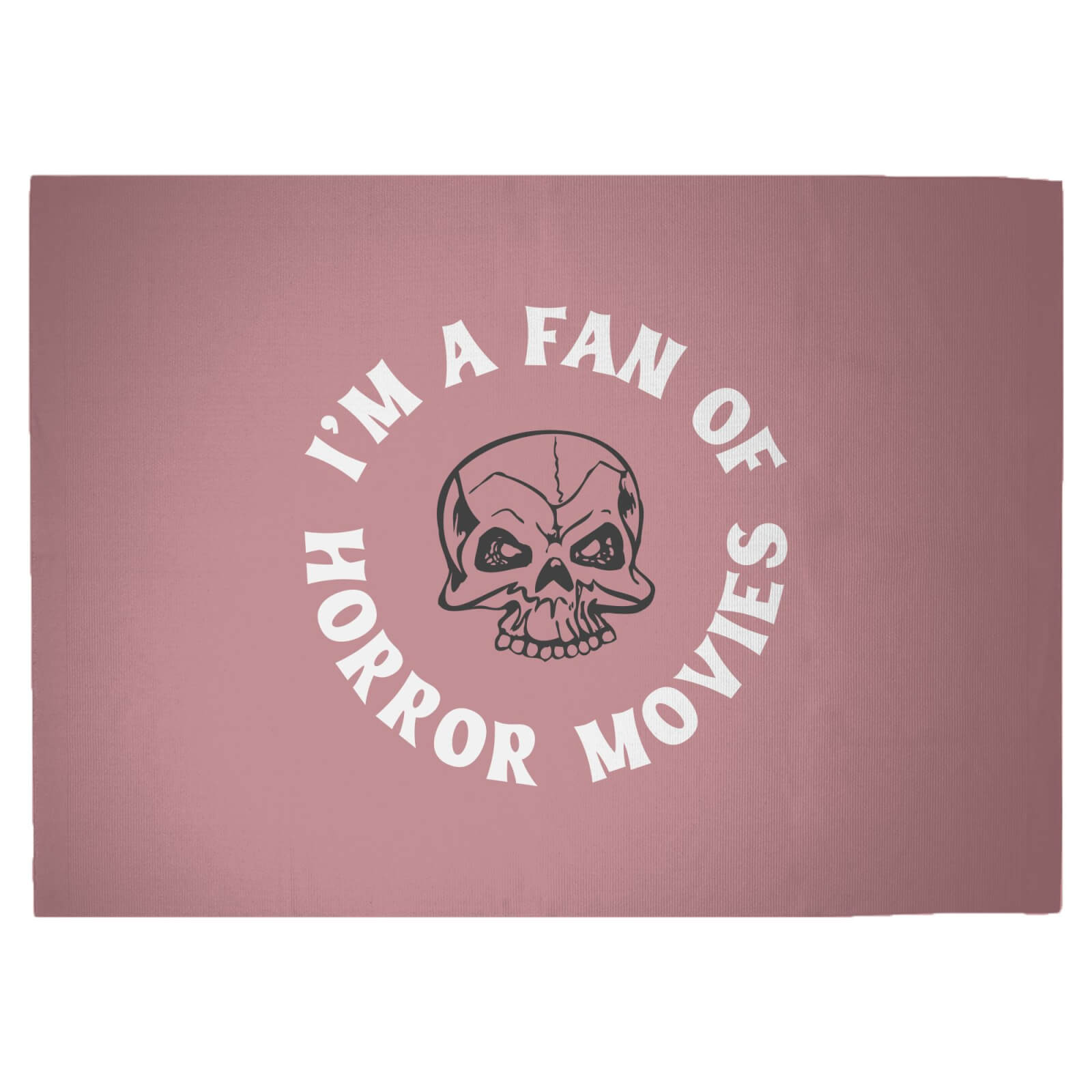 I'm A Fan Of Horror Movies Woven Rug - Large