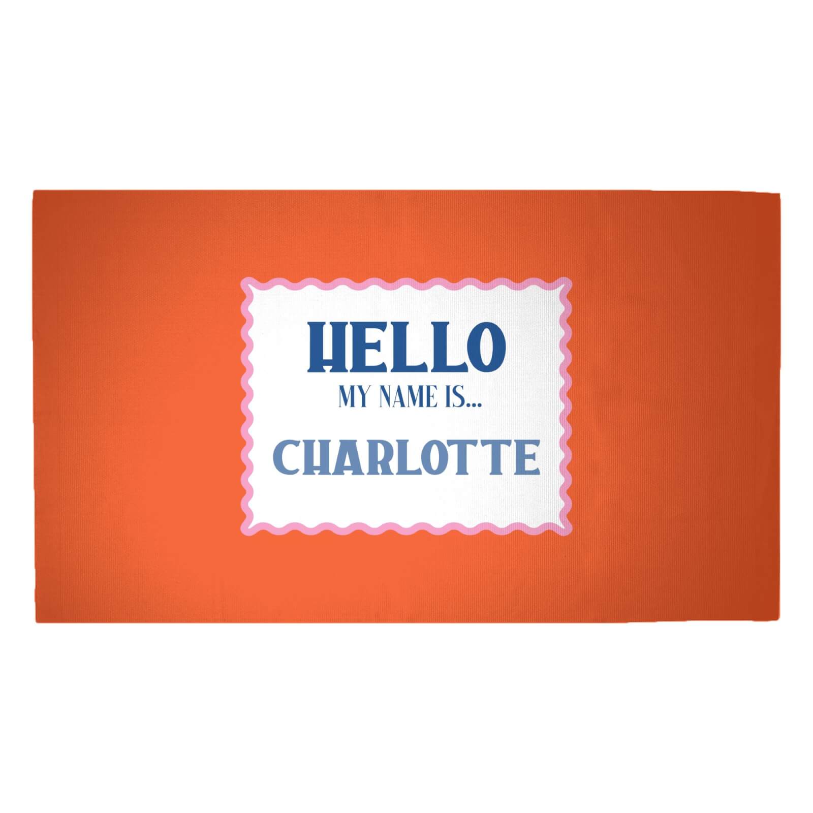 Hello, My Name Is Charlotte Woven Rug - Medium