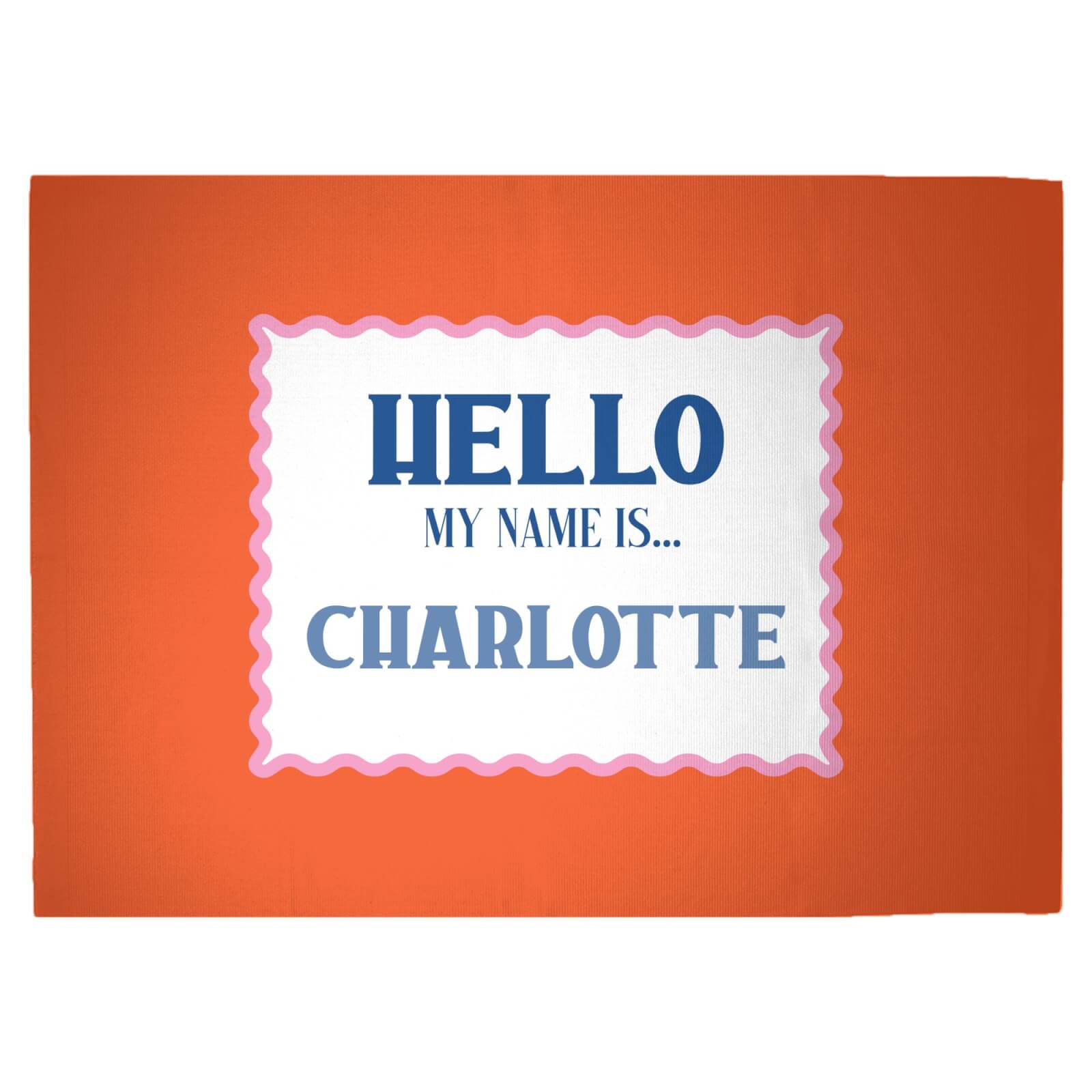 Hello, My Name Is Charlotte Woven Rug - Large
