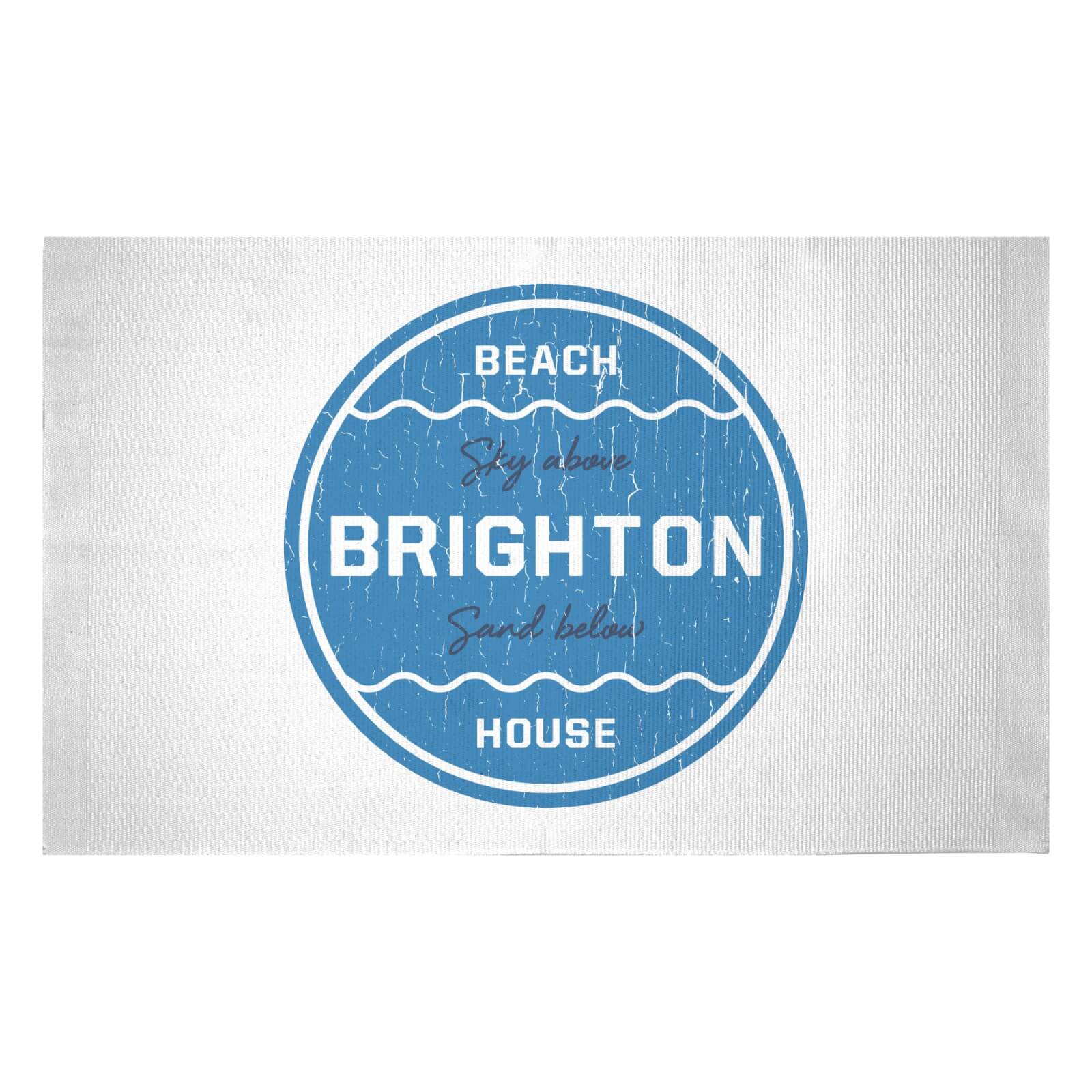Brighton Beach Badge Woven Rug - Small
