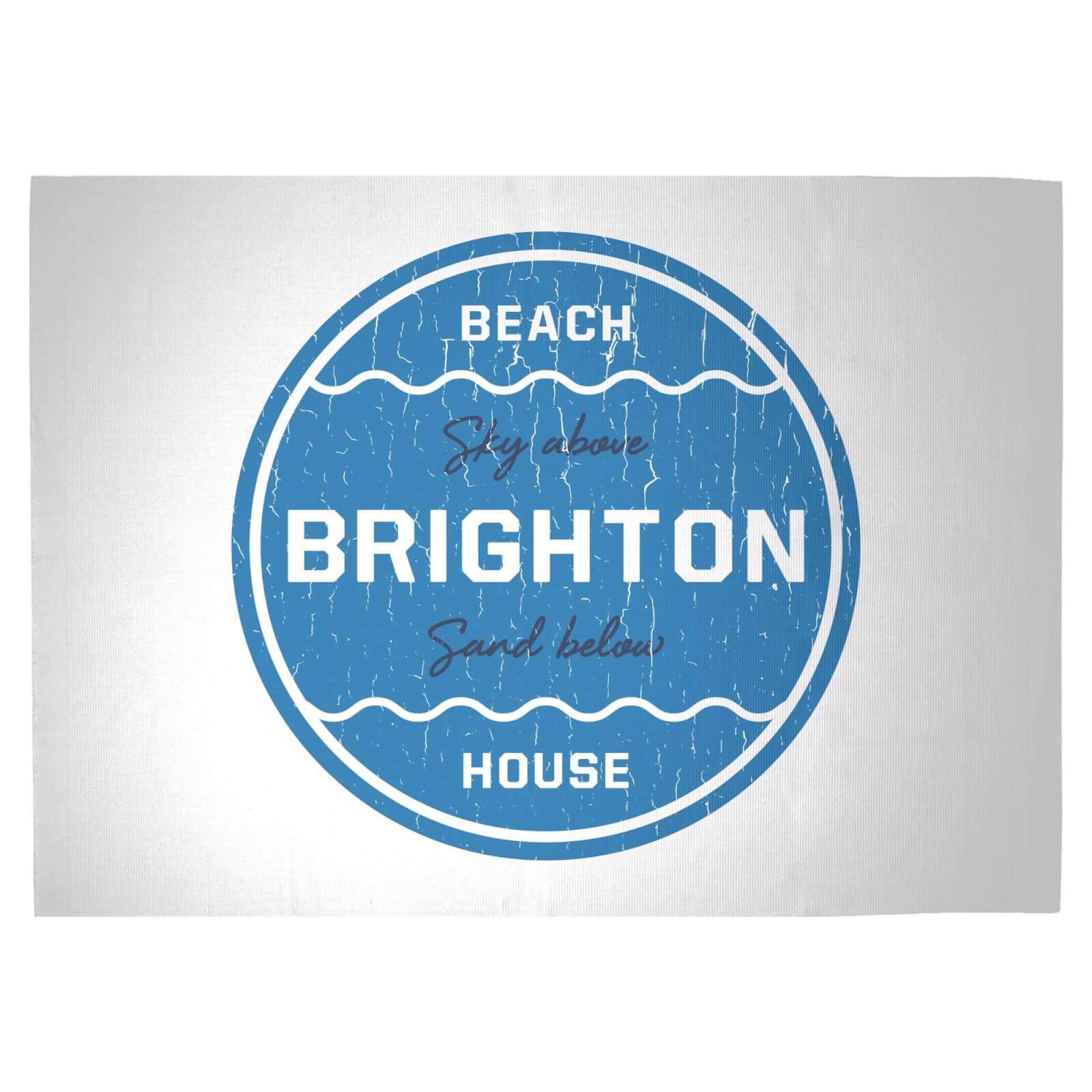 Brighton Beach Badge Woven Rug - Large
