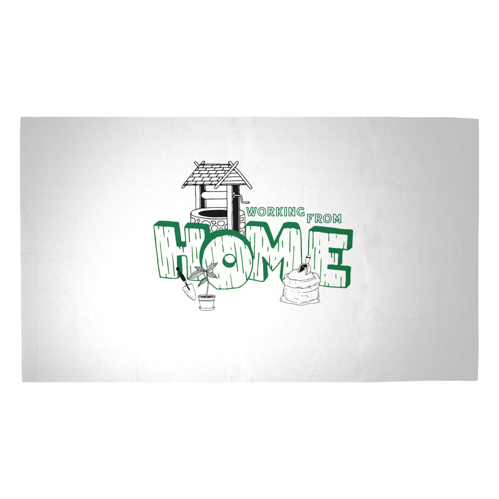 Gardening Working From Home Woven Rug - Medium