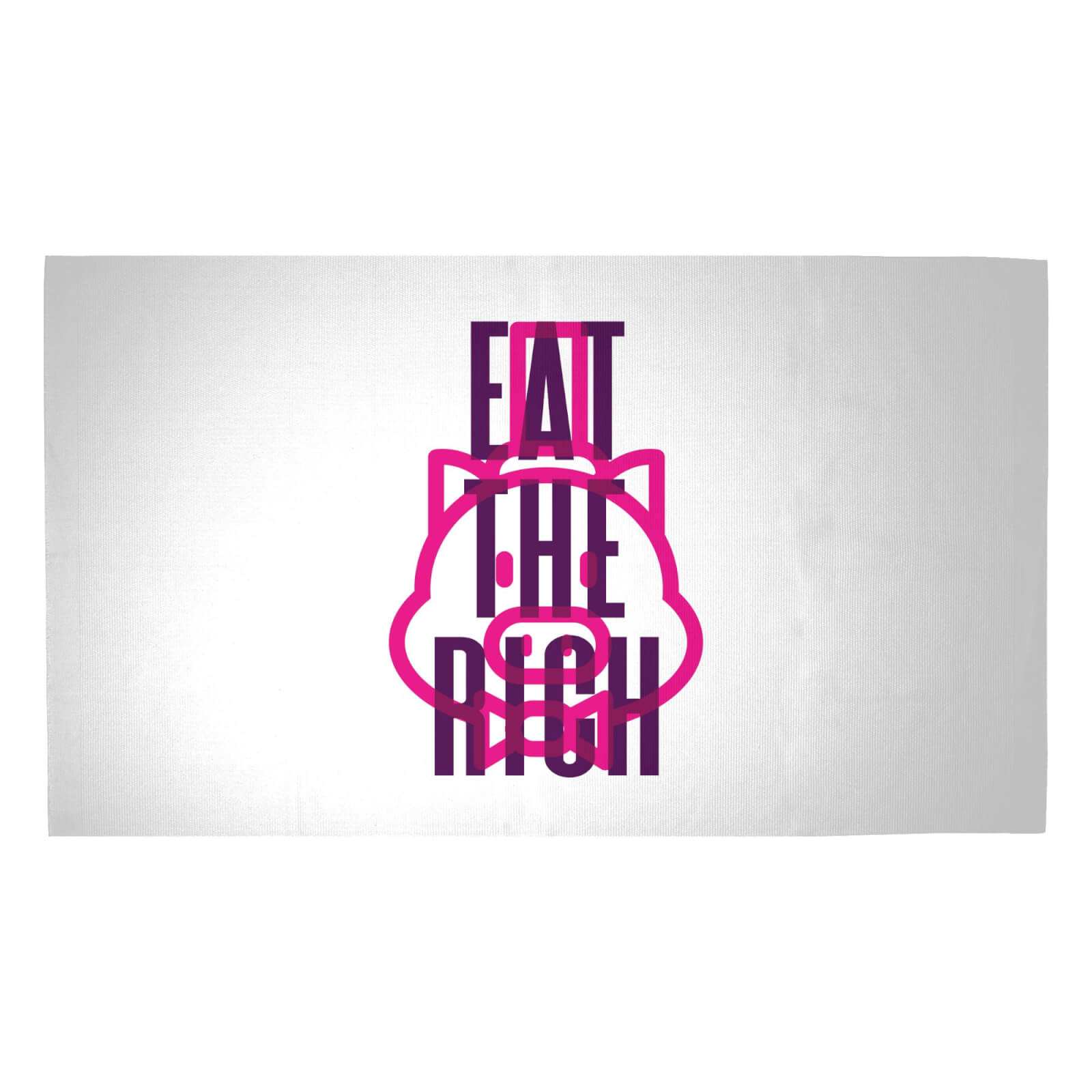 Eat The Rich Woven Rug - Medium