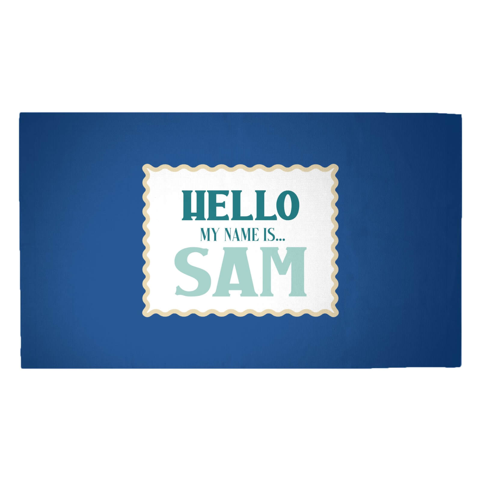 Hello, My Name Is Sam Woven Rug - Medium