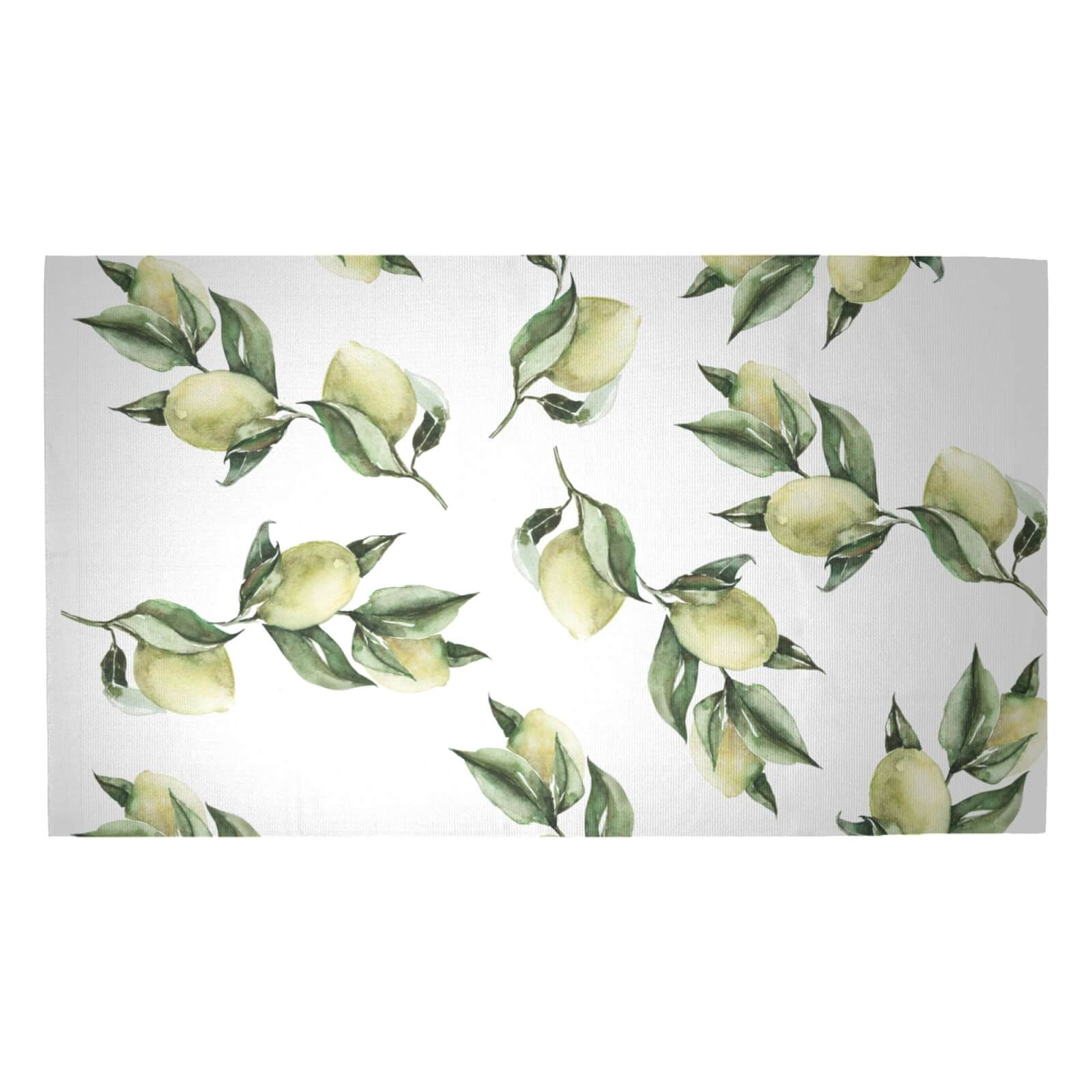 Printed Flowers Woven Rug - Medium