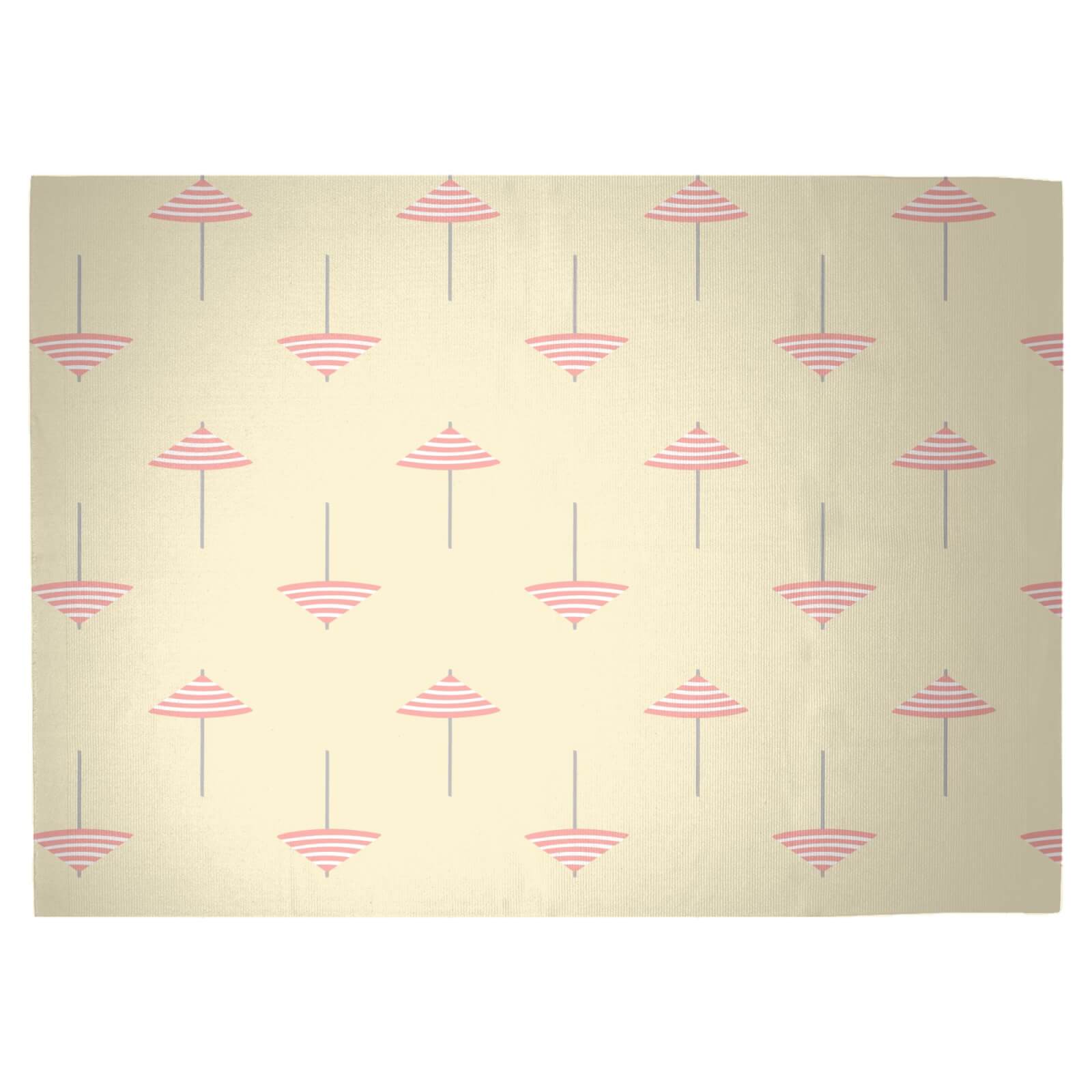 Holiday Parasol Yellow Woven Rug - Large