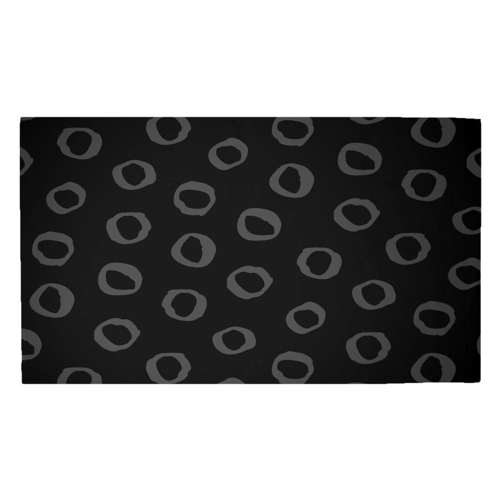 Inky Circles Woven Rug - Medium