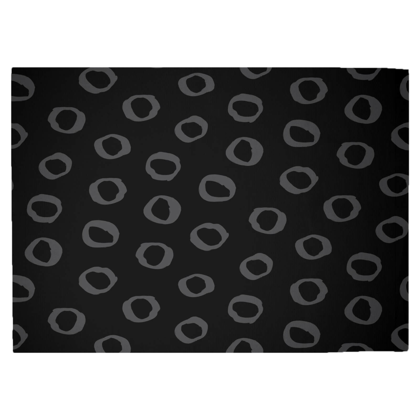 Inky Circles Woven Rug - Large