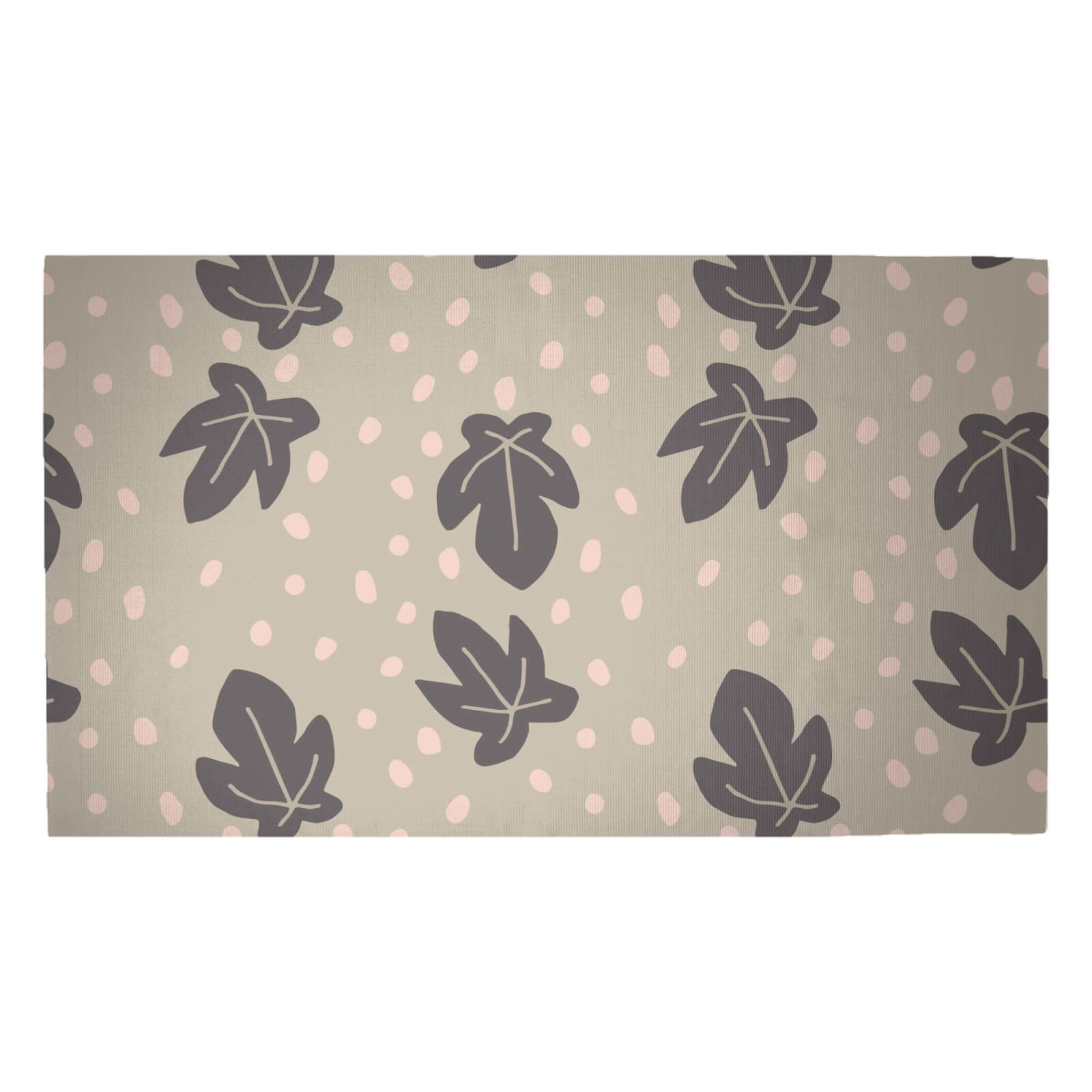 Dotty Leaves Woven Rug - Medium