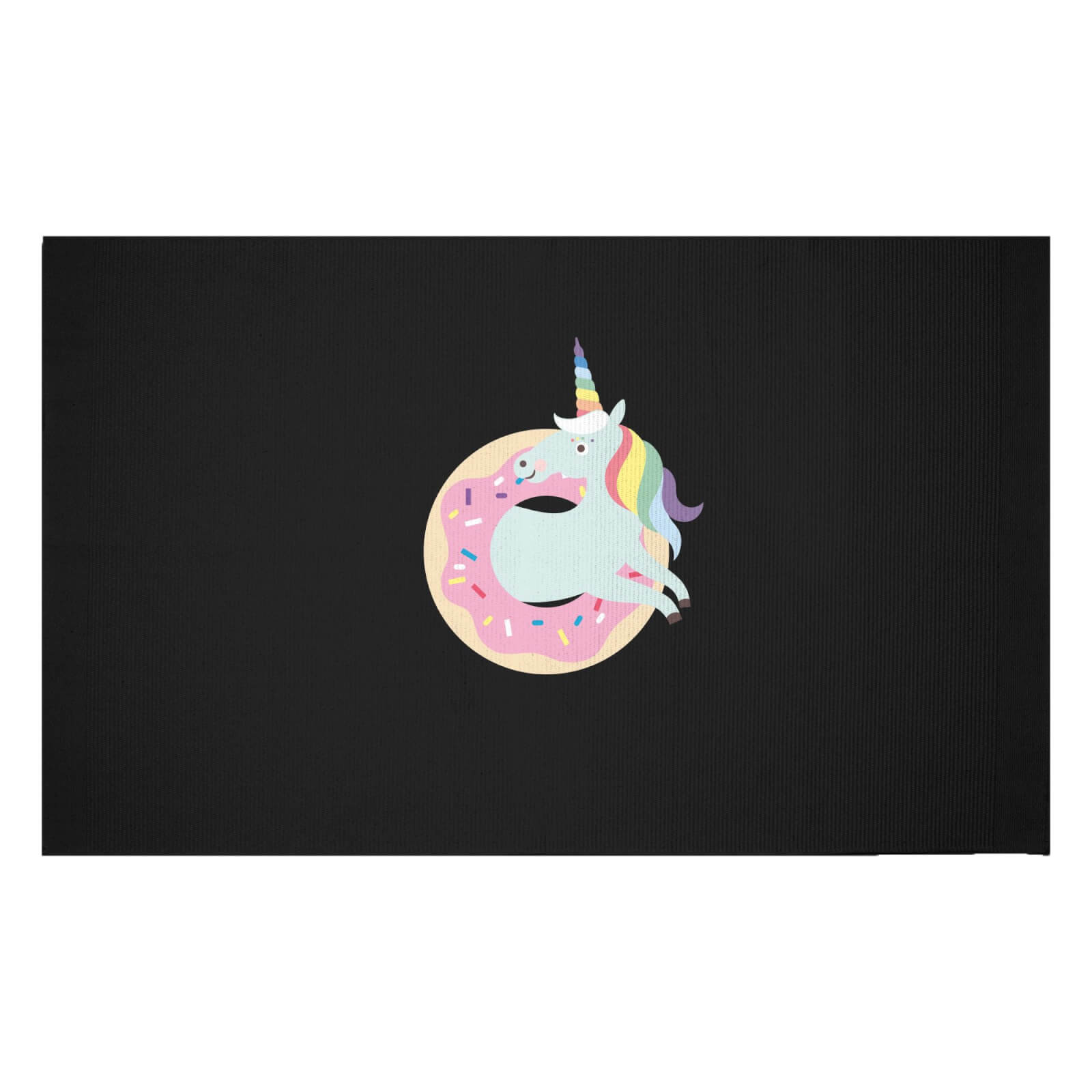 Donut Ever Give Up Woven Rug - Small