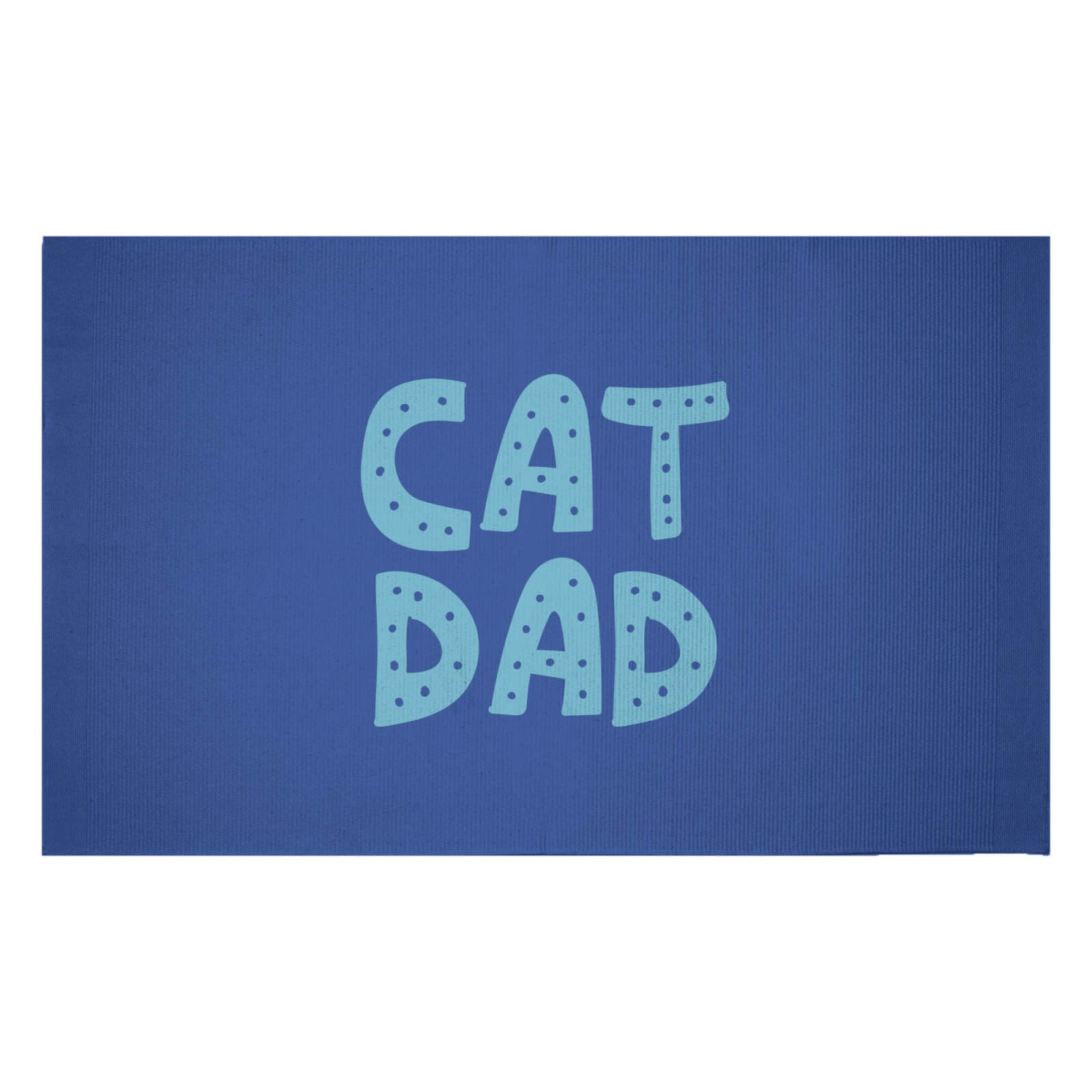 Cat Dad Woven Rug - Small