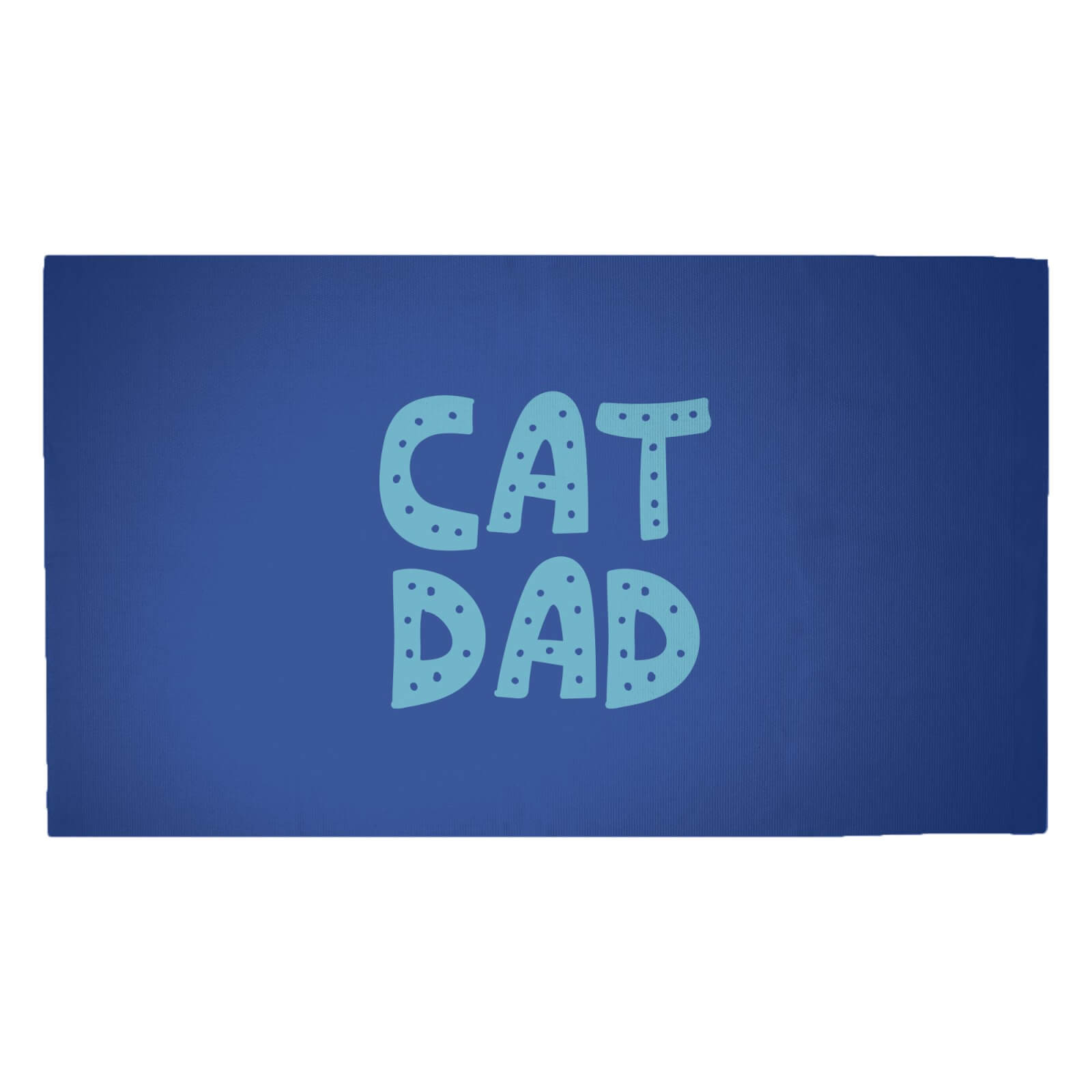 Cat Dad Woven Rug - Medium