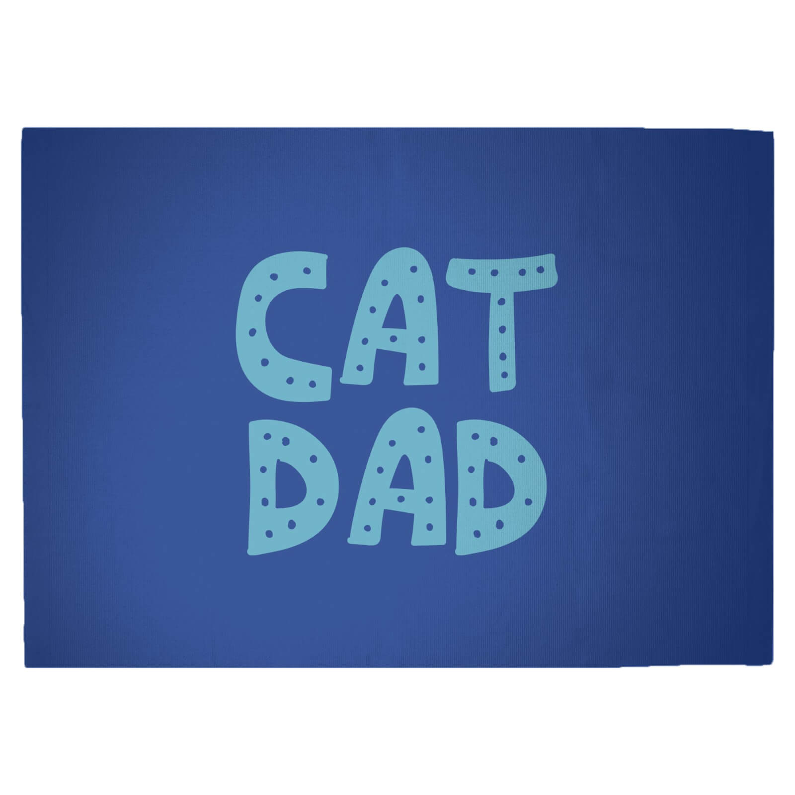 Cat Dad Woven Rug - Large