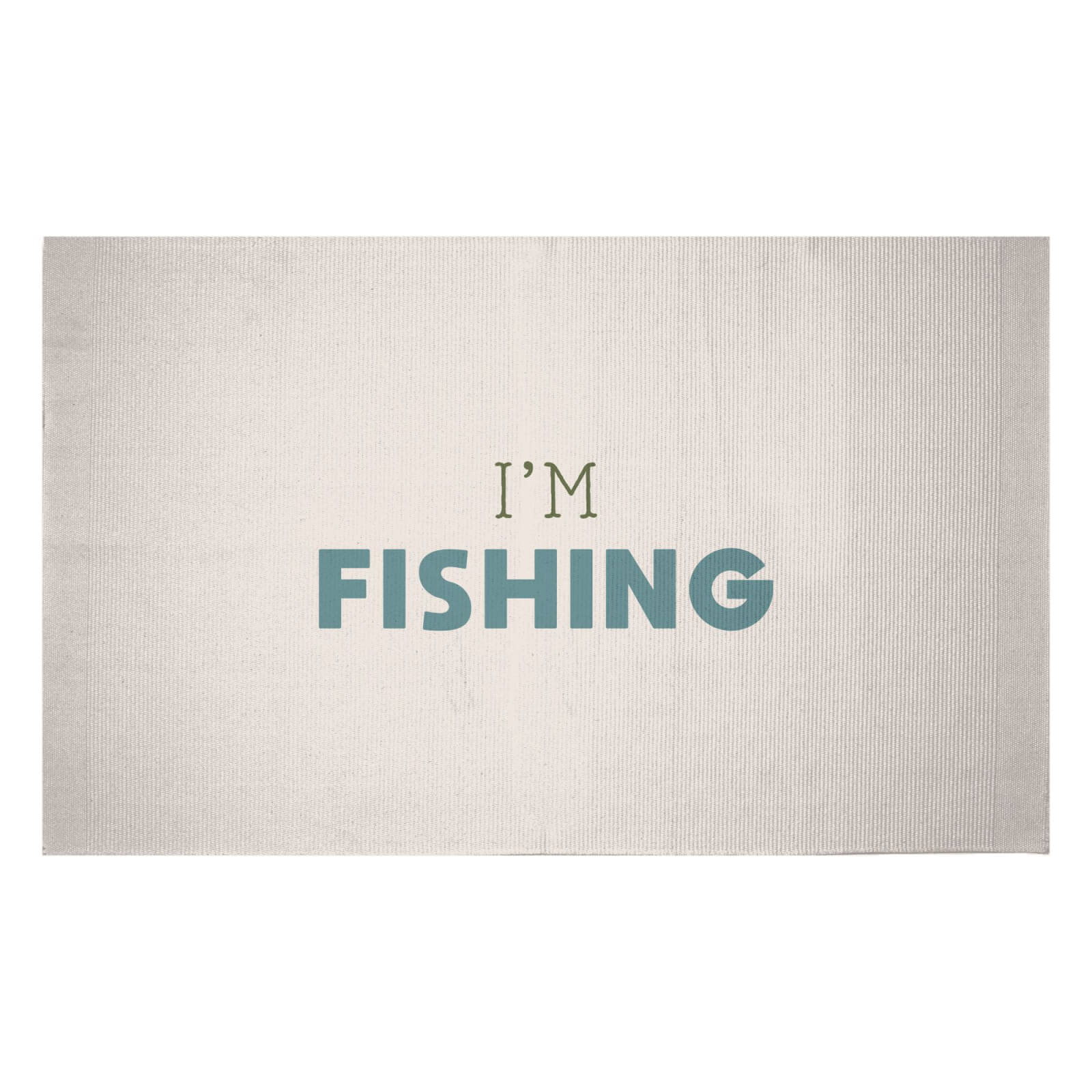 I'm Fishing Woven Rug - Small
