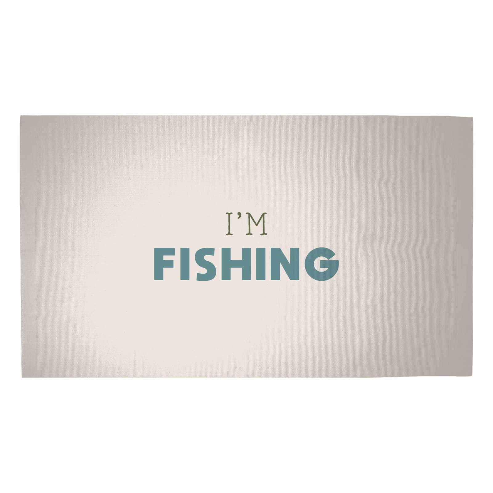 I'm Fishing Woven Rug - Medium
