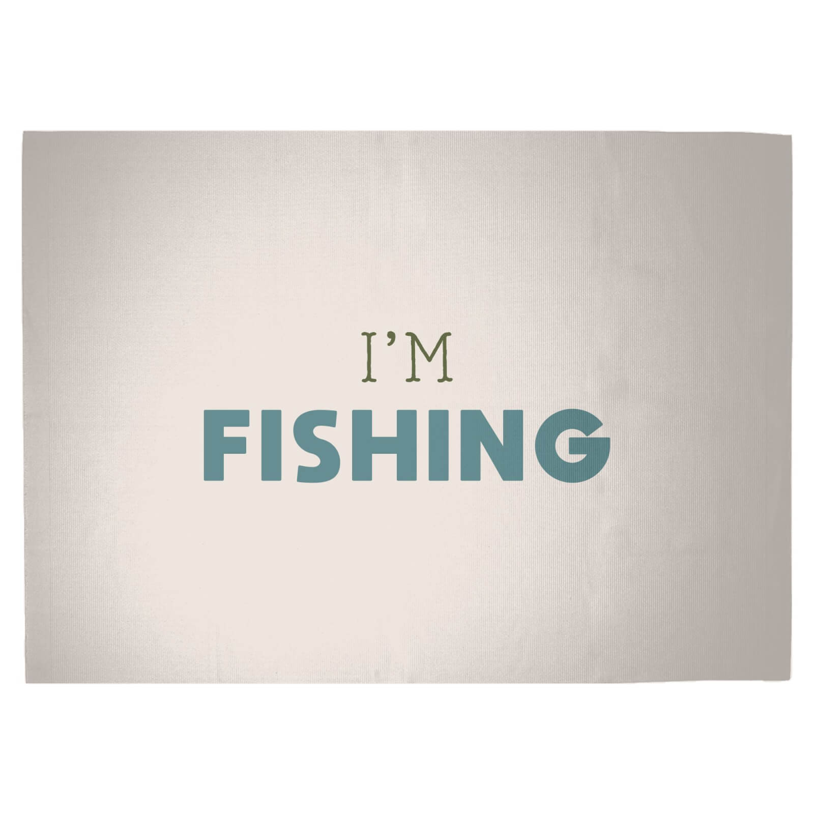 I'm Fishing Woven Rug - Large