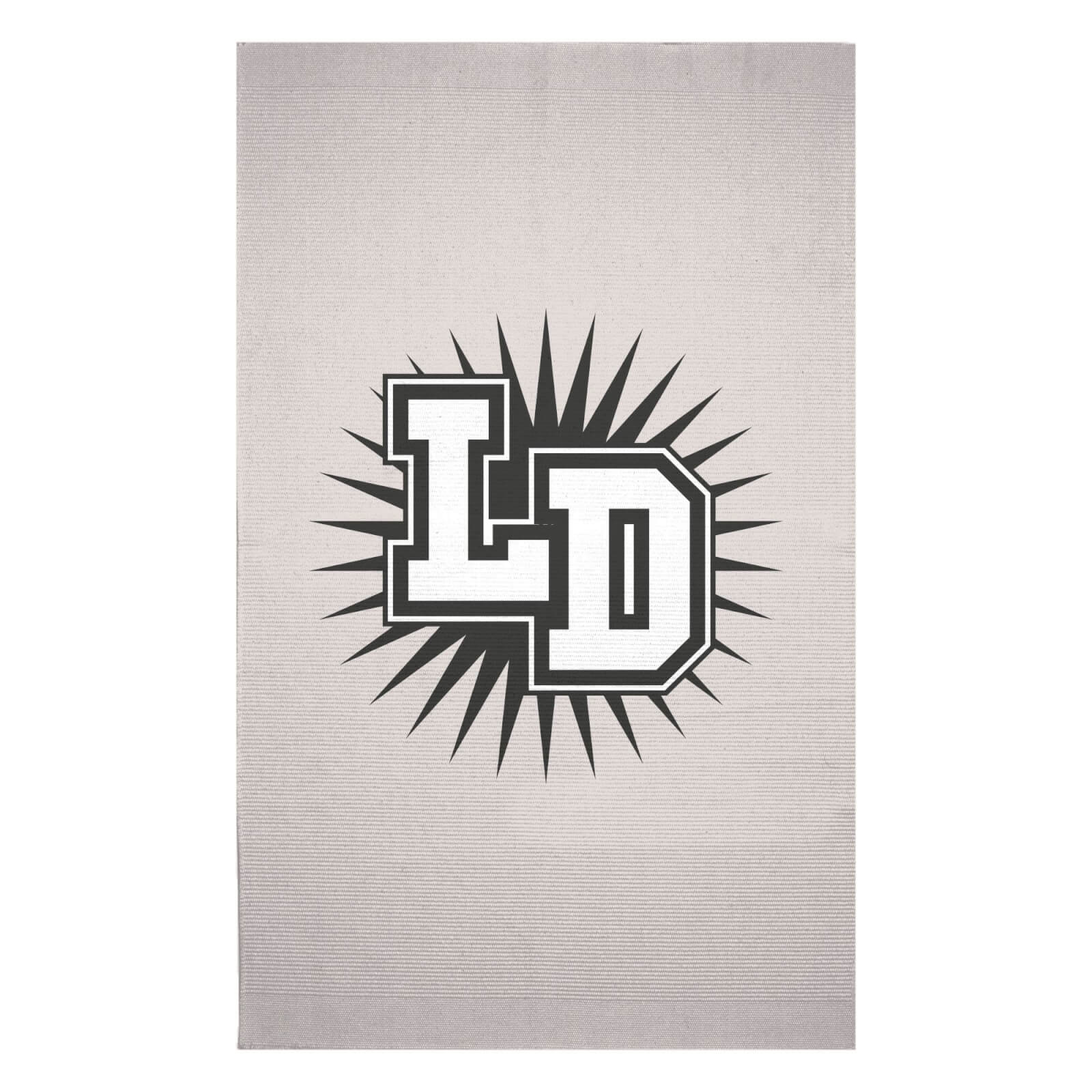 Lockdown Motif Woven Rug - Small