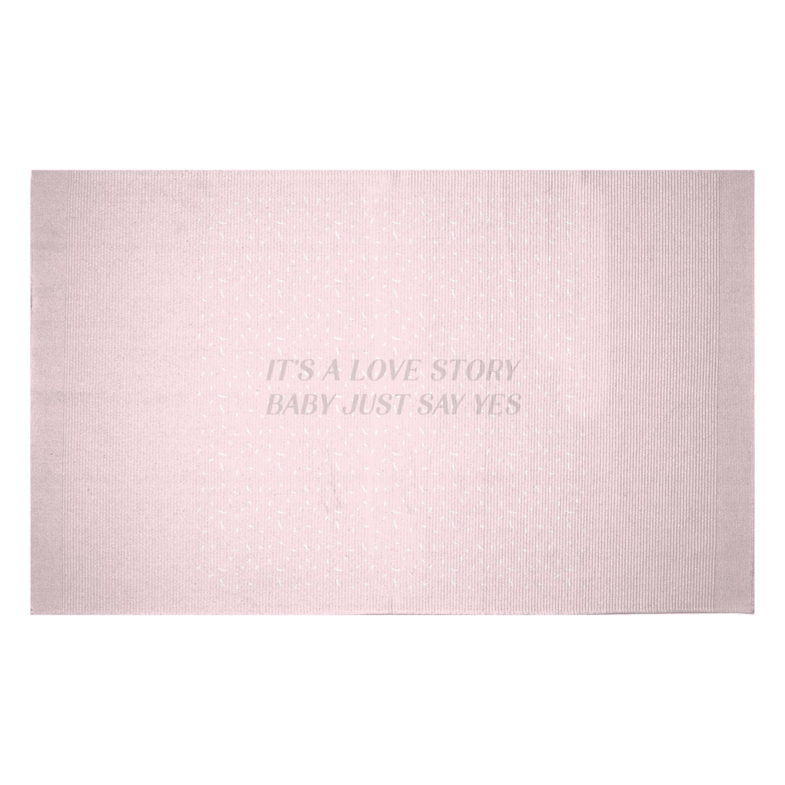 It's A Love Story Woven Rug - Small