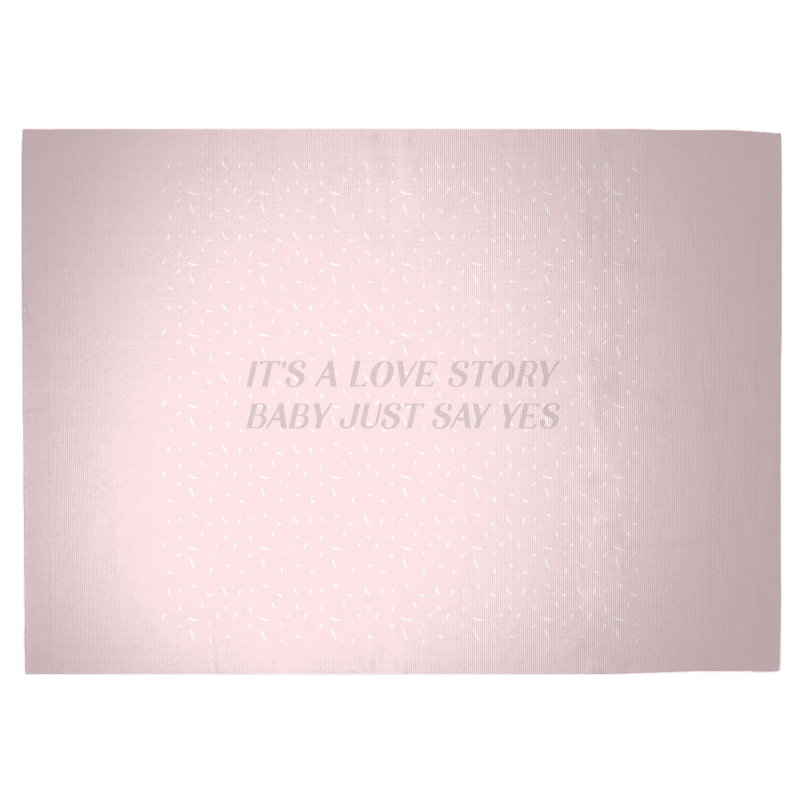 It's A Love Story Woven Rug - Large
