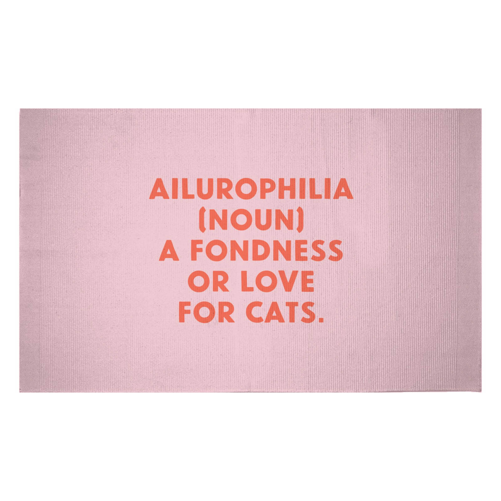 Love For Cats Definition Woven Rug - Small