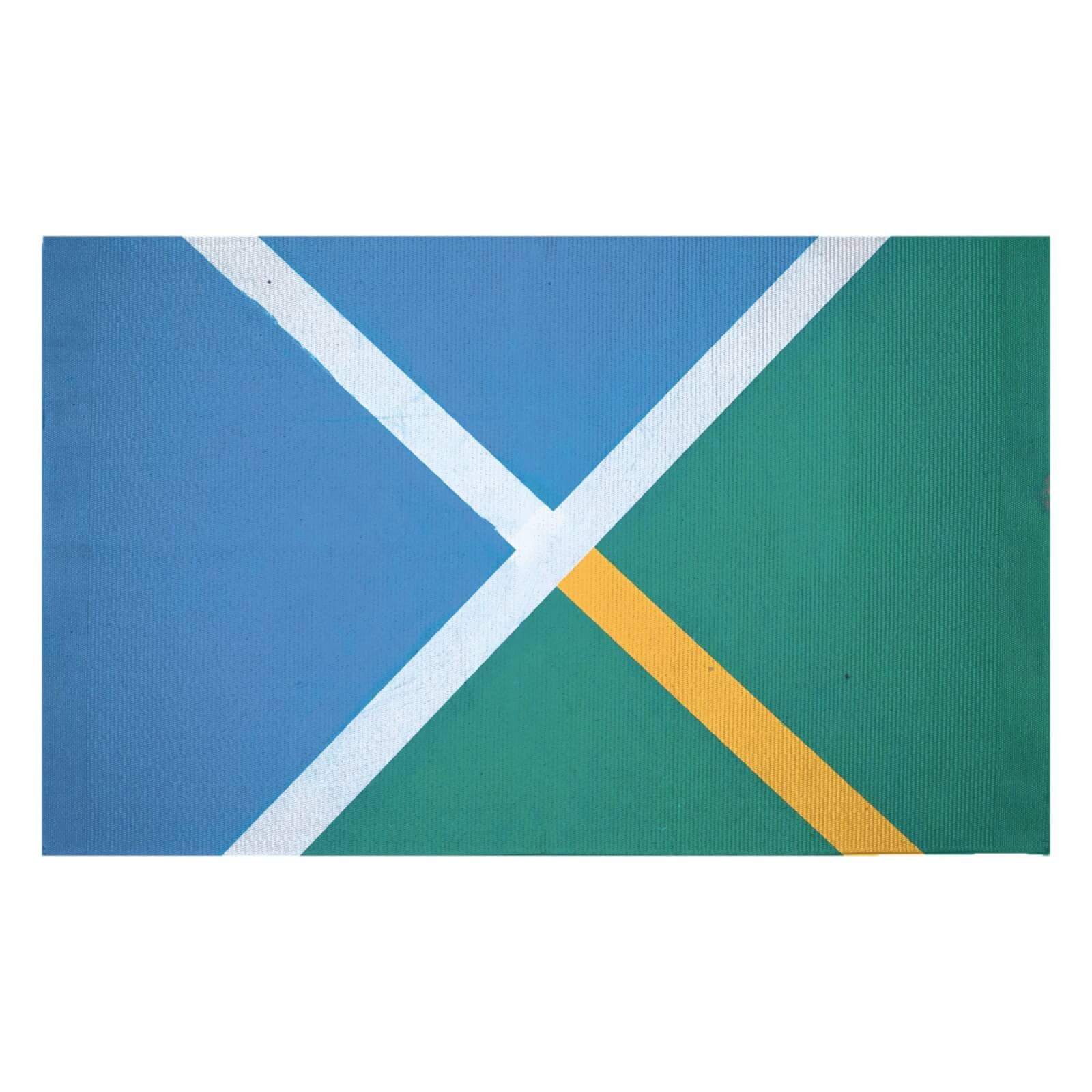 Sport Geometric Woven Rug - Small