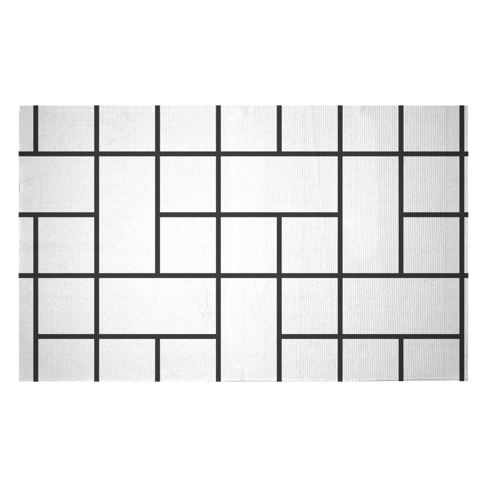 Tesselated Blocks Woven Rug - Small