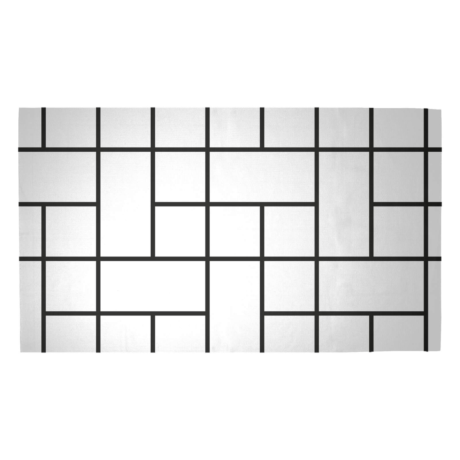 Tesselated Blocks Woven Rug - Medium