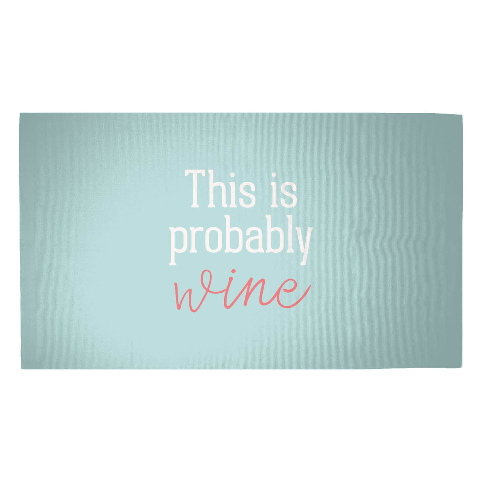 This Is Probably Wine Woven Rug - Medium