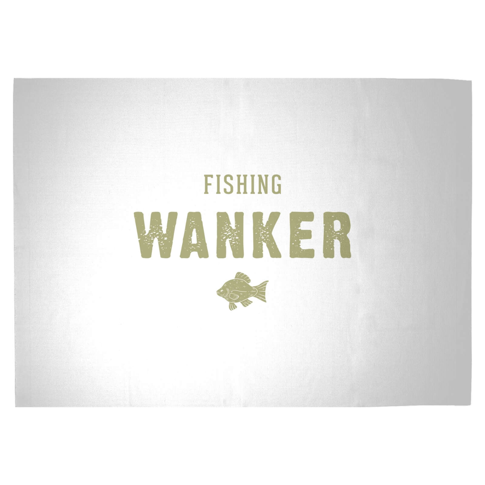 Fishing Wanker Woven Rug - Large