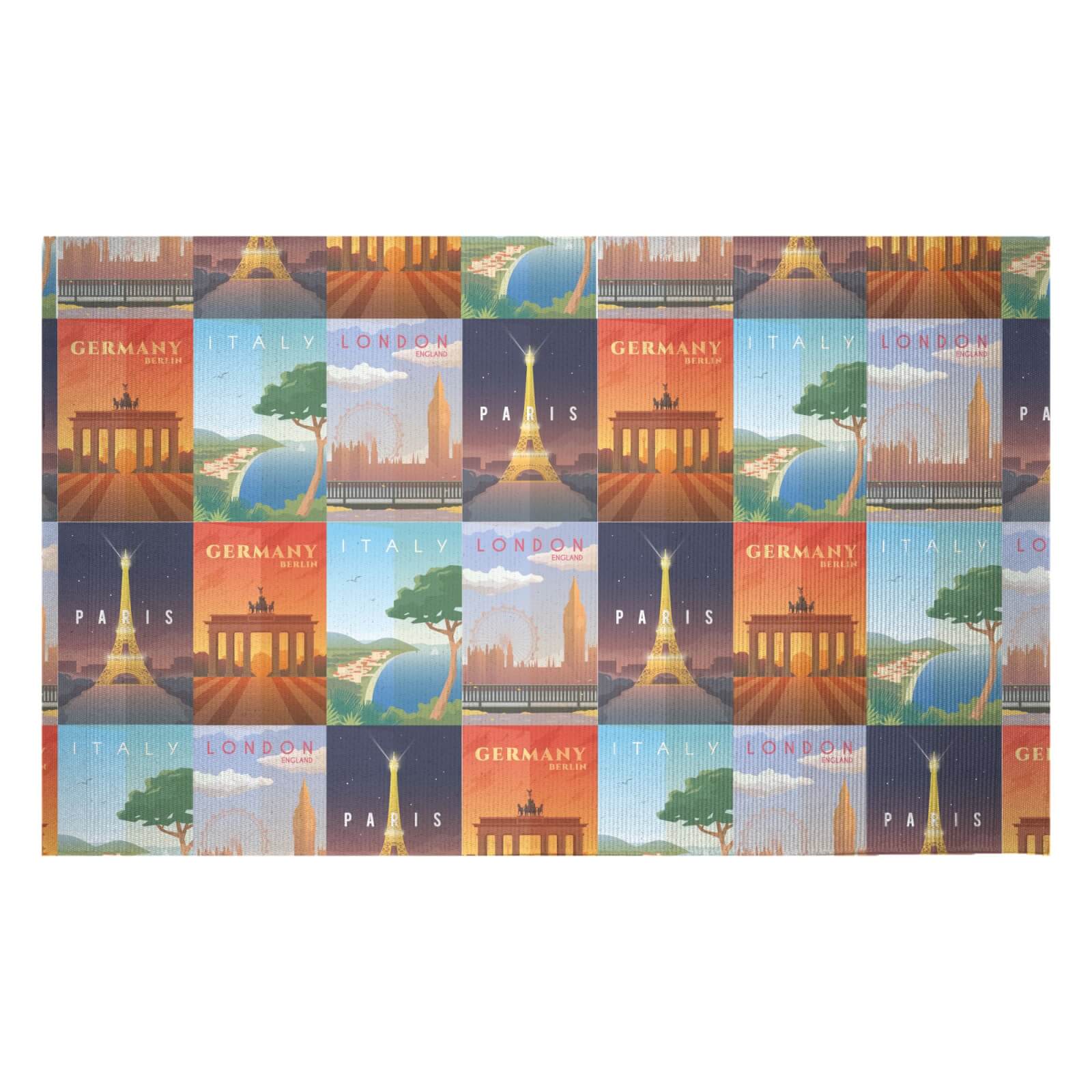Travel Europe Woven Rug - Small