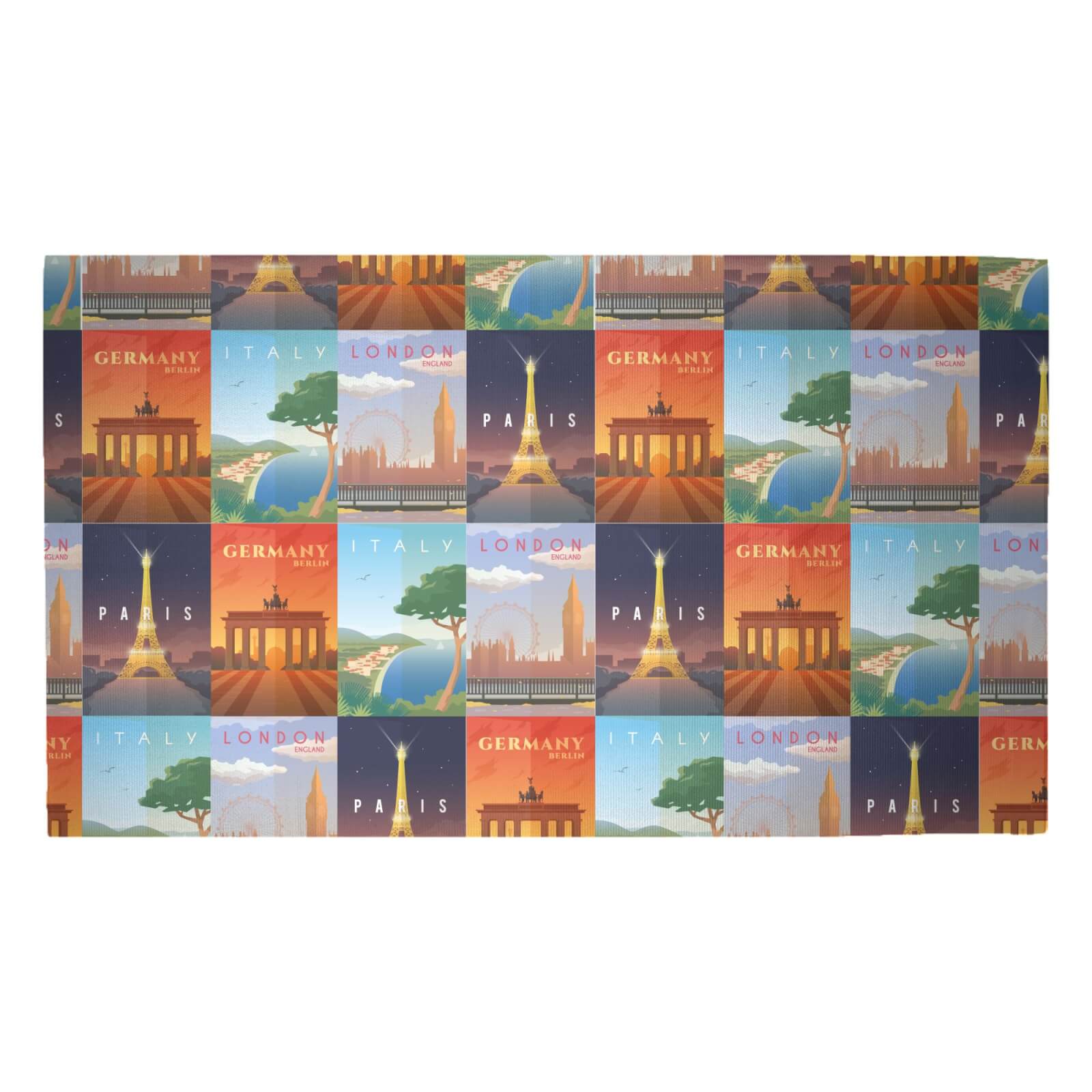 Travel Europe Woven Rug - Medium