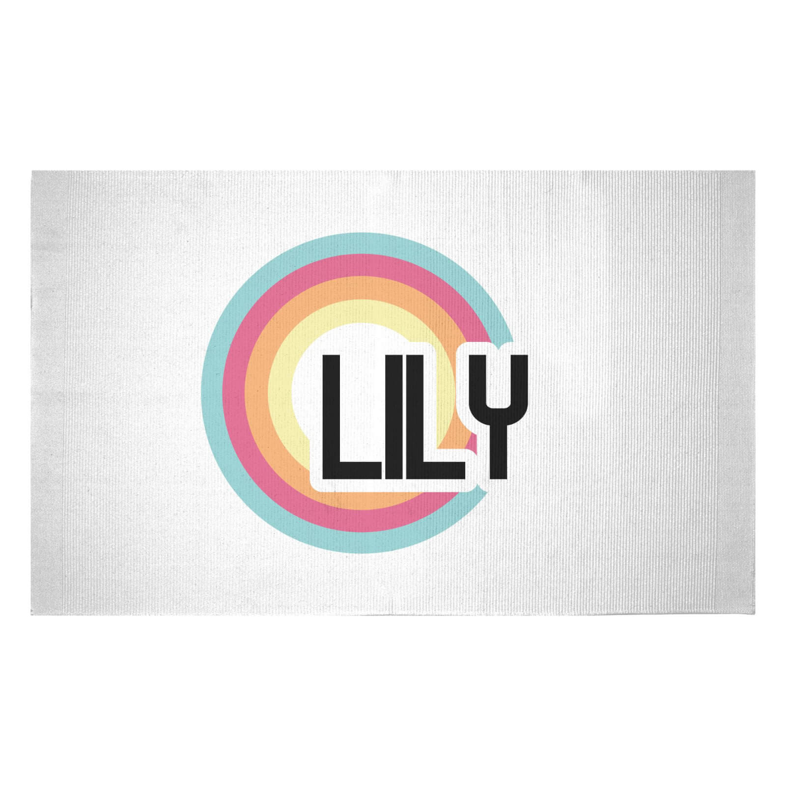 Lily Rainbow Woven Rug - Small