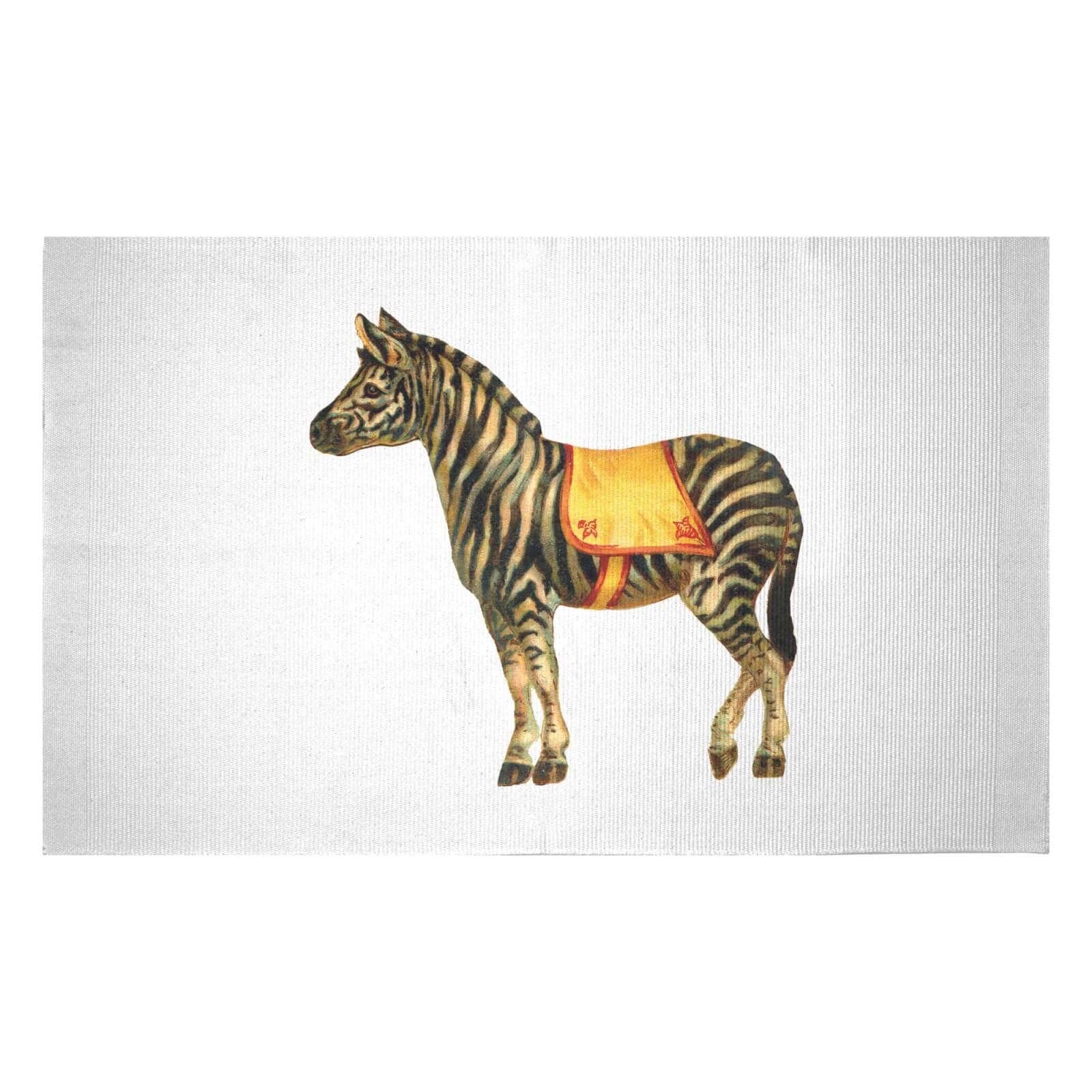 Circus Zebra Woven Rug - Small