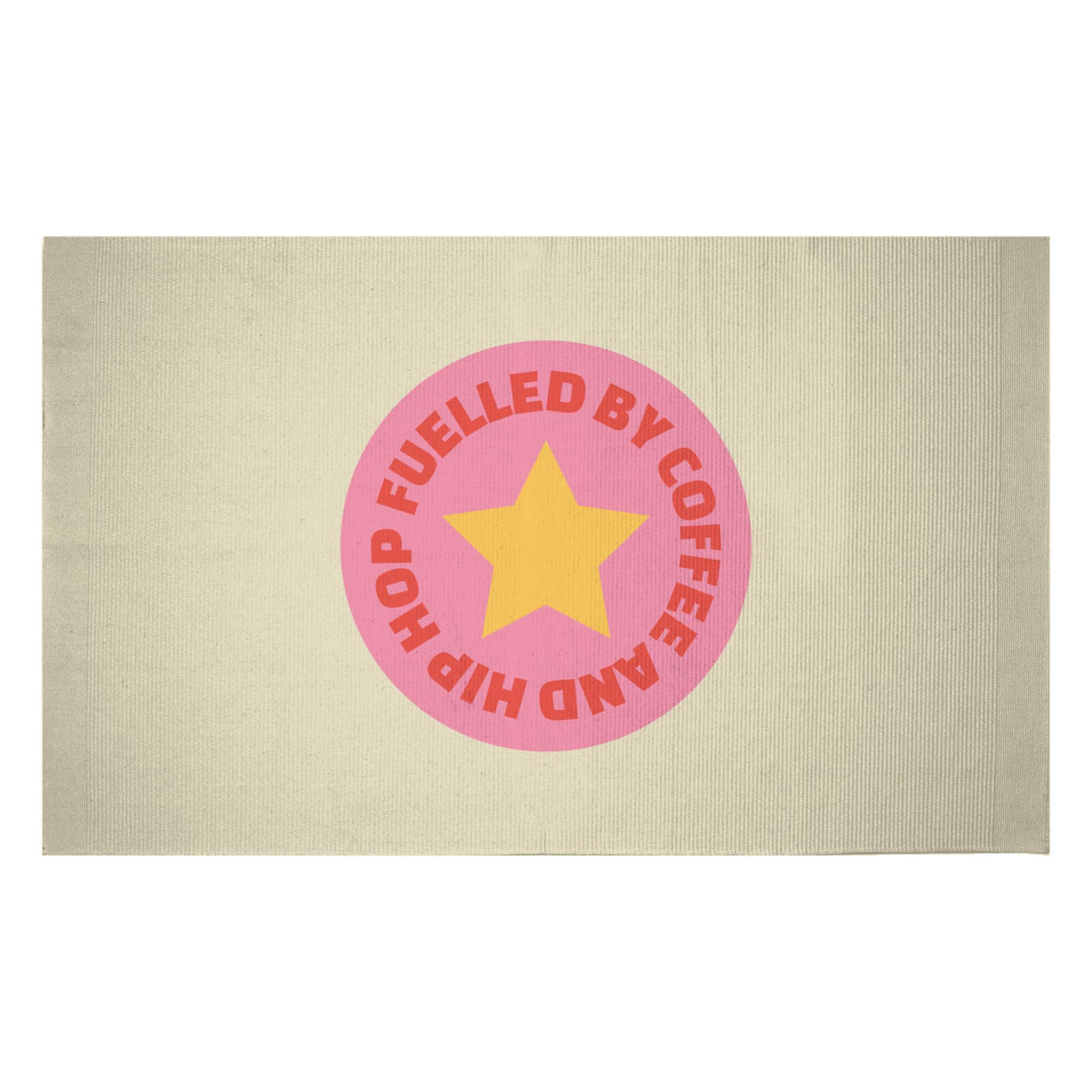 Fuelled By Coffee And Hip Hop Woven Rug - Small
