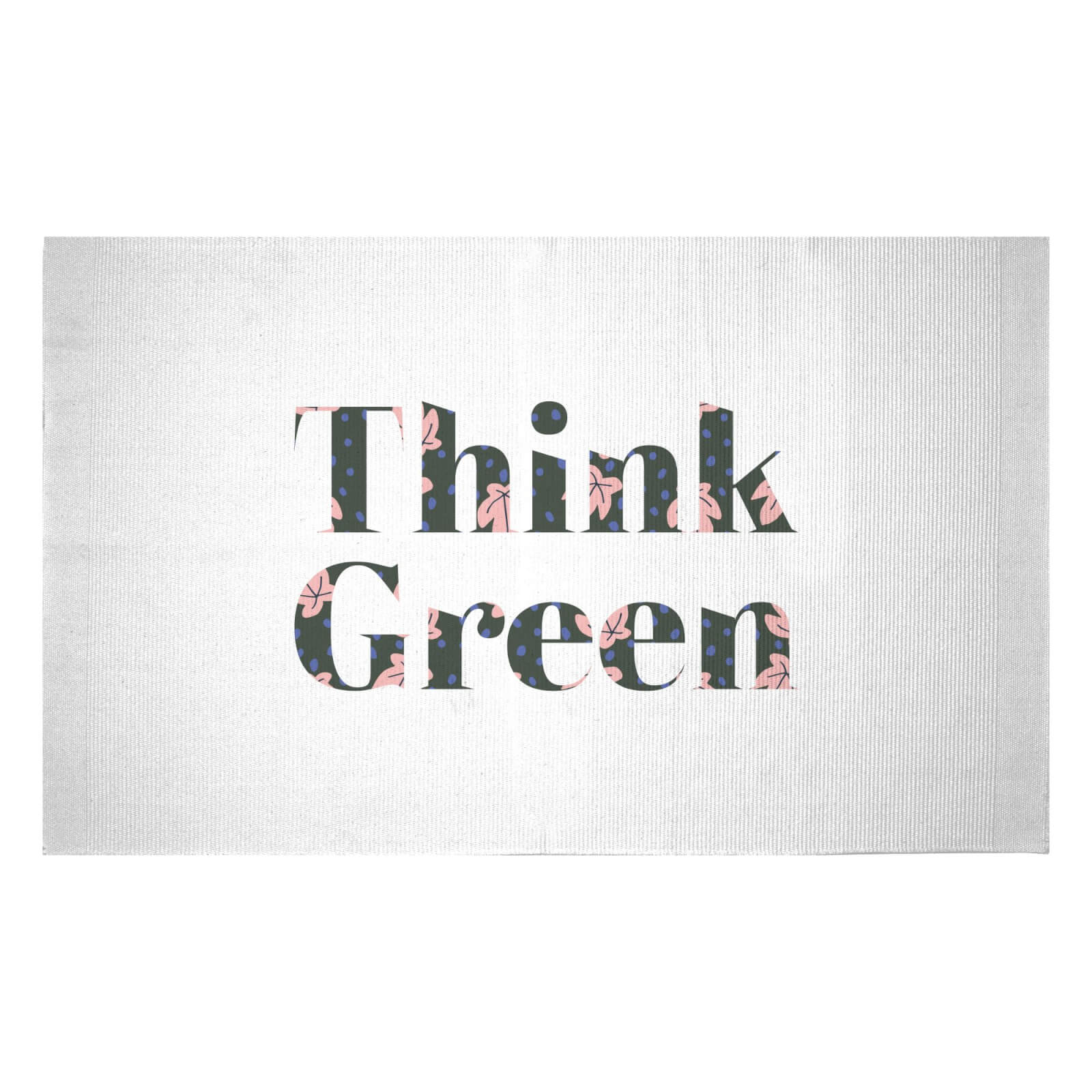 Think Green Woven Rug - Small