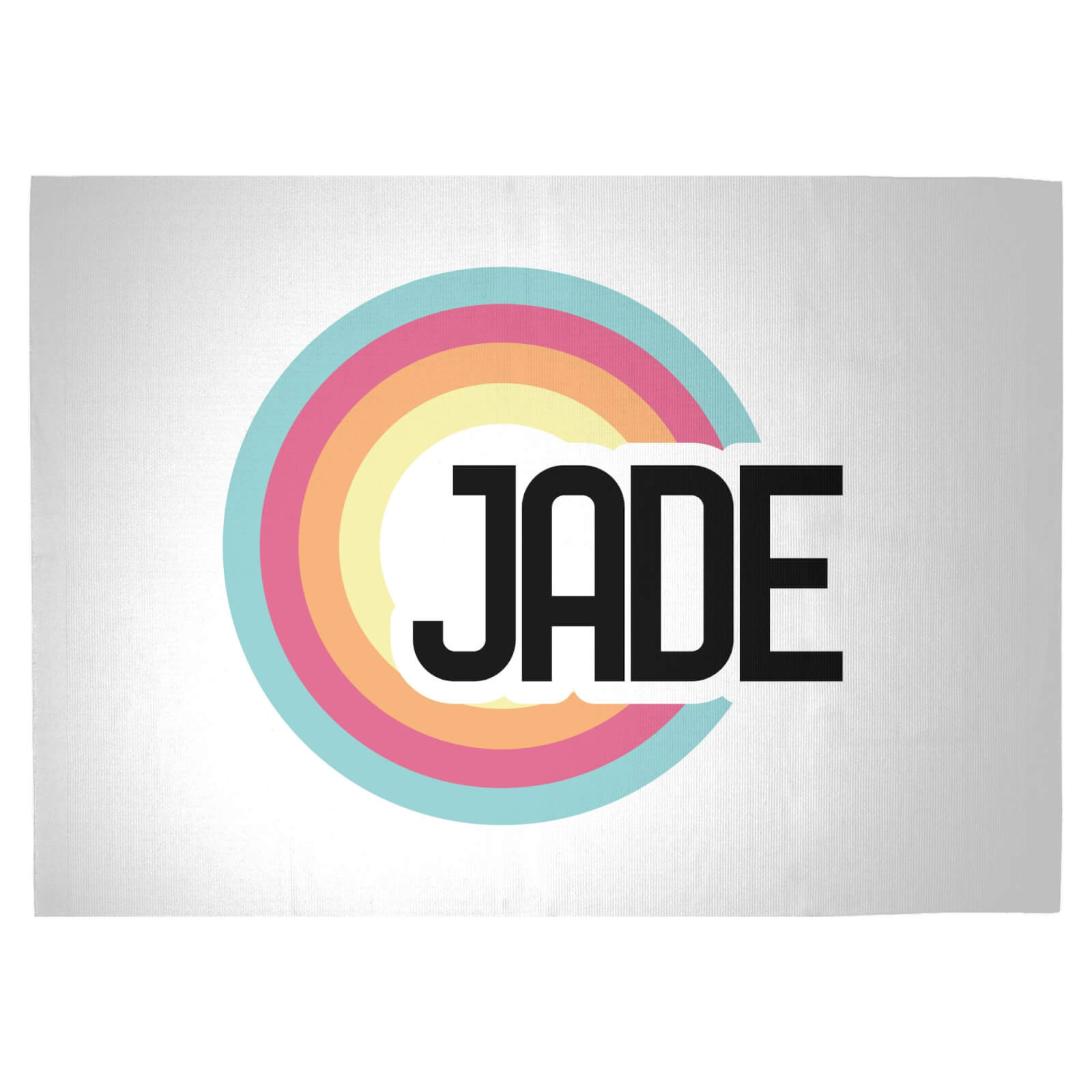 Jade Rainbow Woven Rug - Large