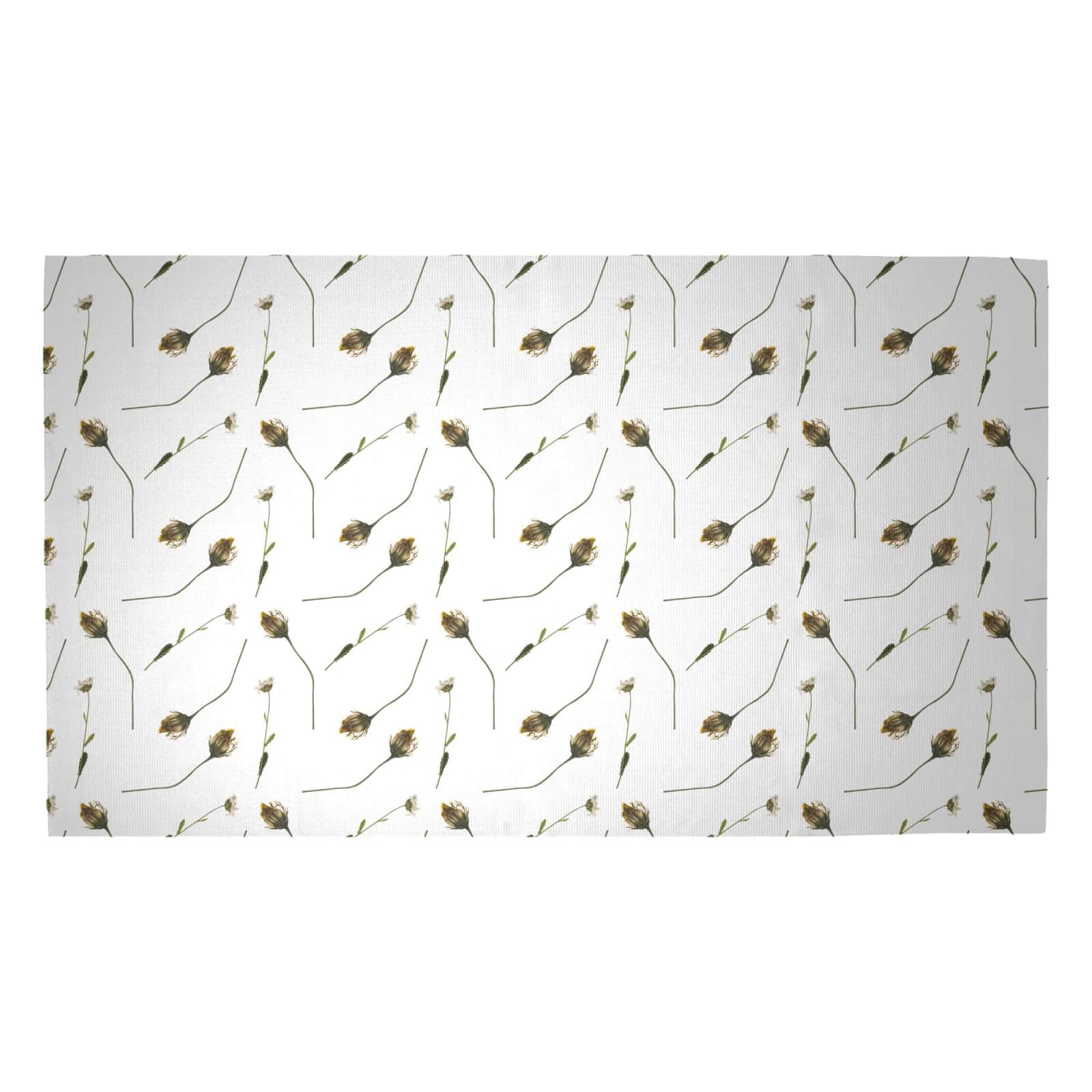 Press My Flowers Woven Rug - Medium
