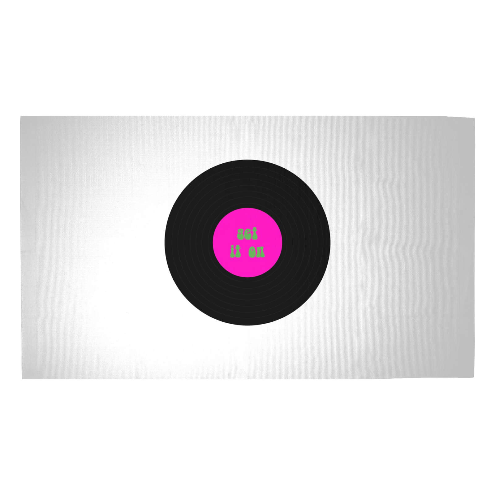 Get It On Record Woven Rug - Medium