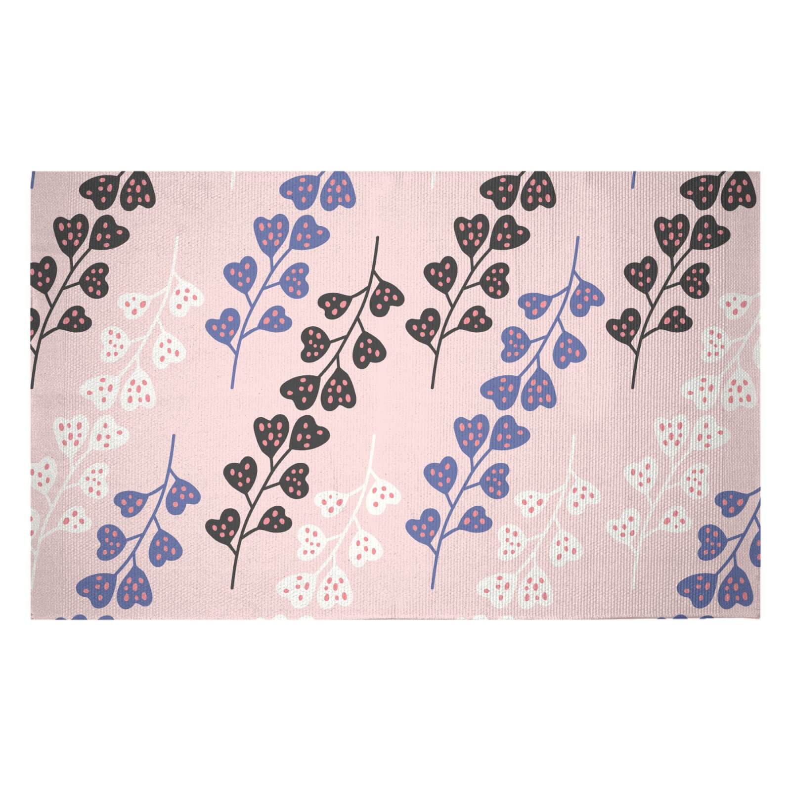 Pressed Flowes Woven Rug - Small
