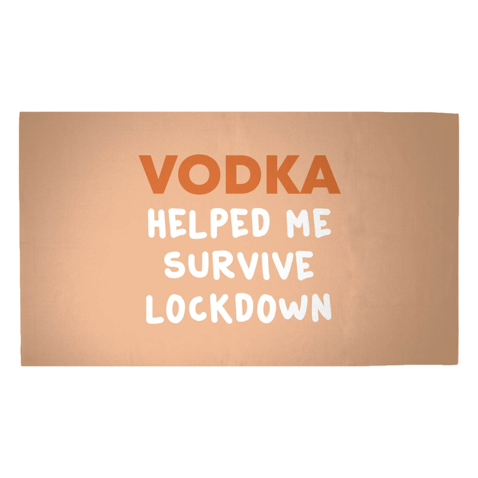Vodka Helped Me Survive Lockdown Woven Rug - Medium
