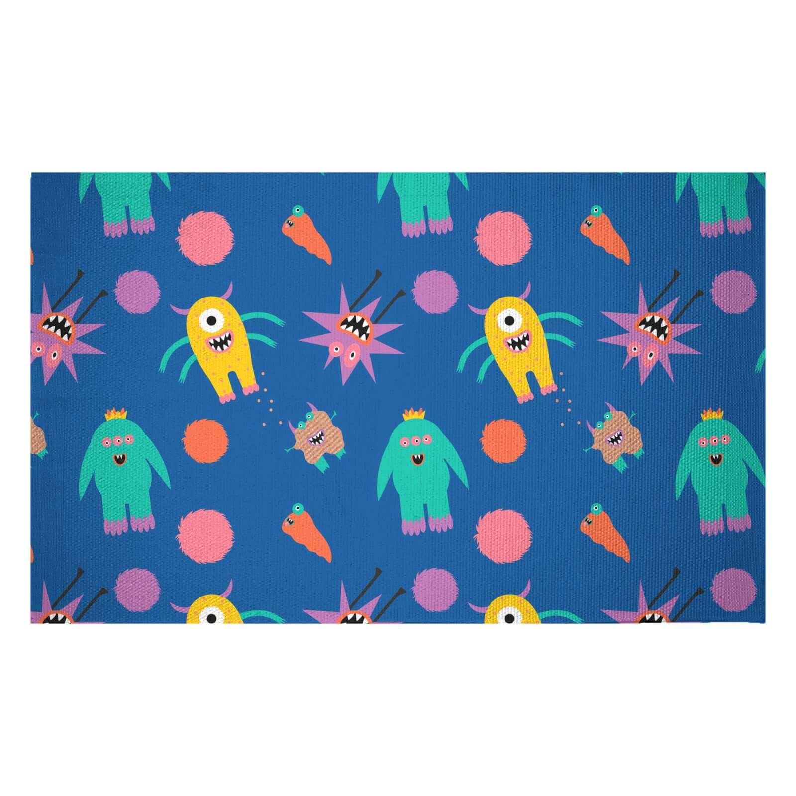 Monster Party Woven Rug - Small