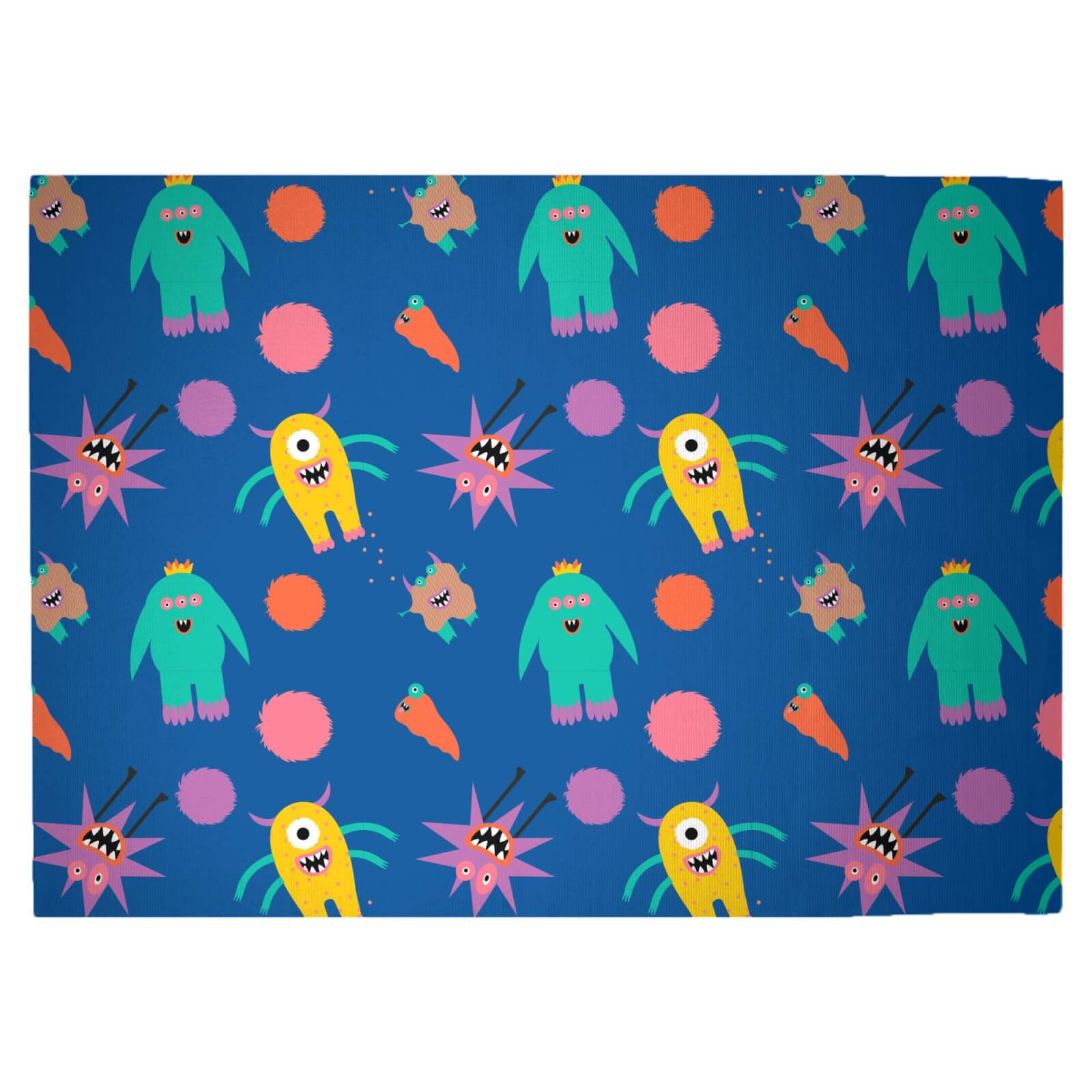 Monster Party Woven Rug - Large