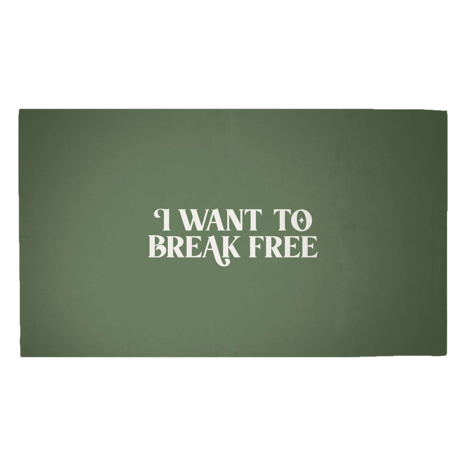 I Want To Break Free Woven Rug - Medium