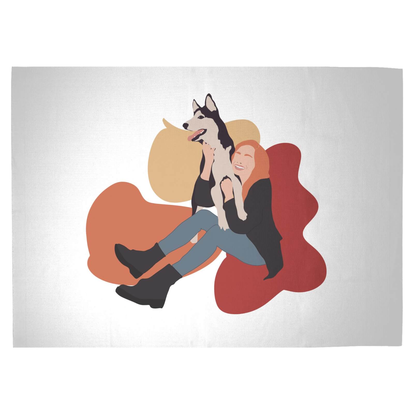 Doggy Play Time Woven Rug - Large