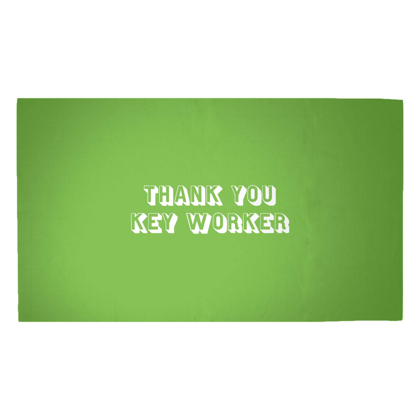 Thank You Key Worker Woven Rug - Medium