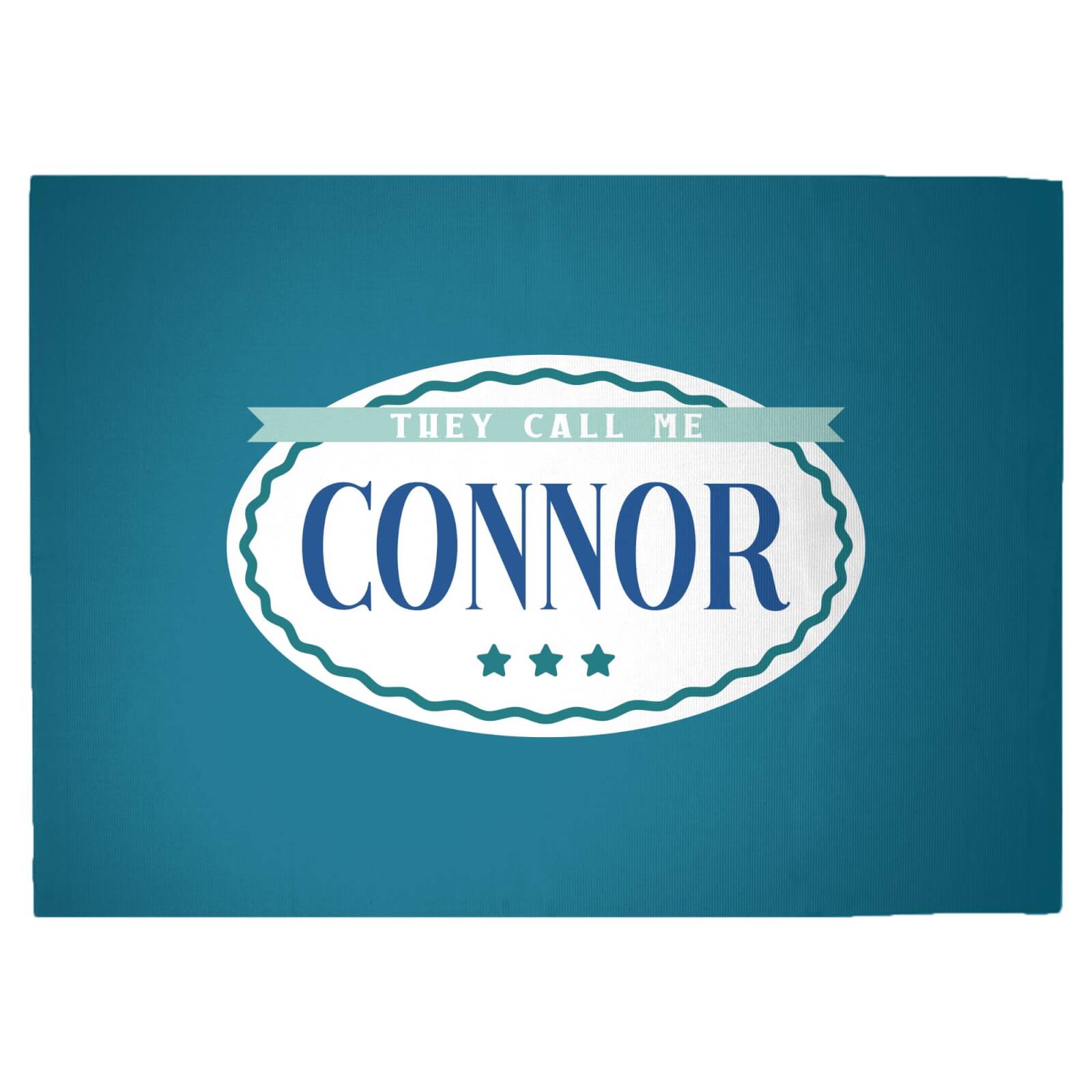 They Call Me Connor Woven Rug - Large