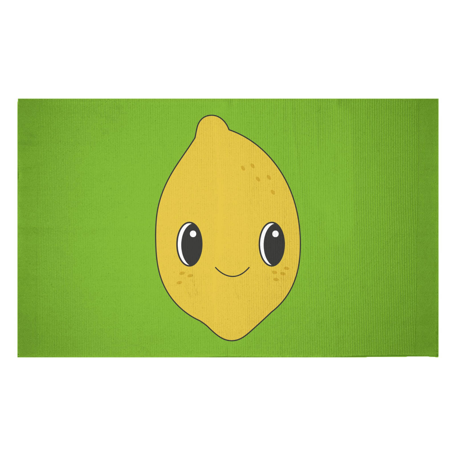 Cute Lemon Woven Rug - Small