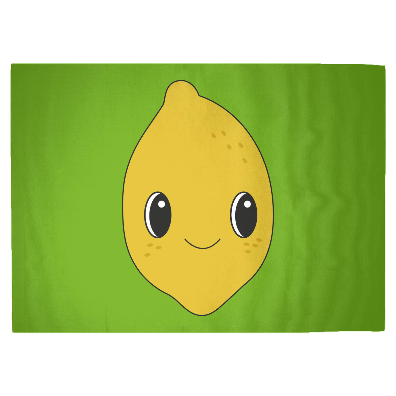 Cute Lemon Woven Rug - Large