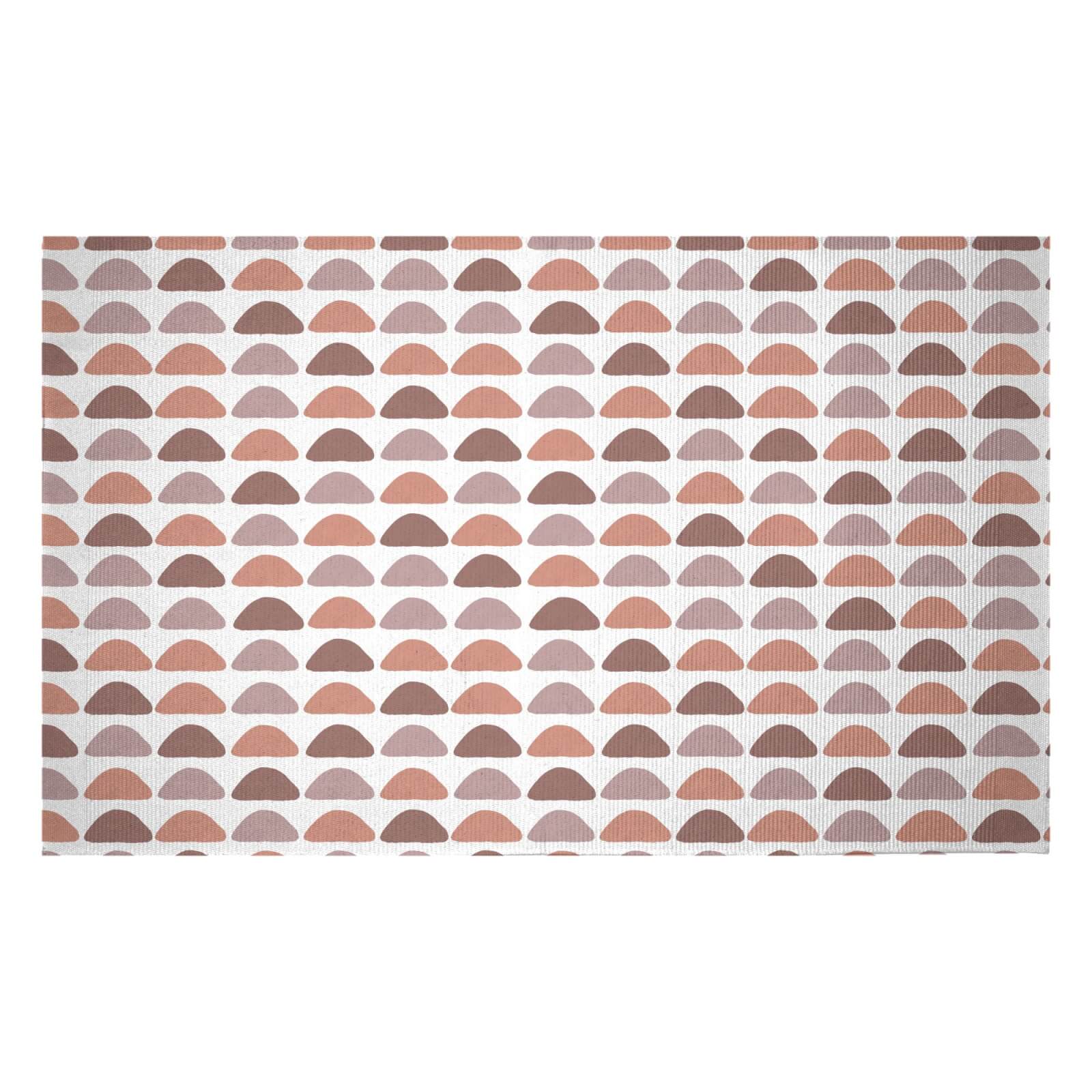 Semi Circles Woven Rug - Small