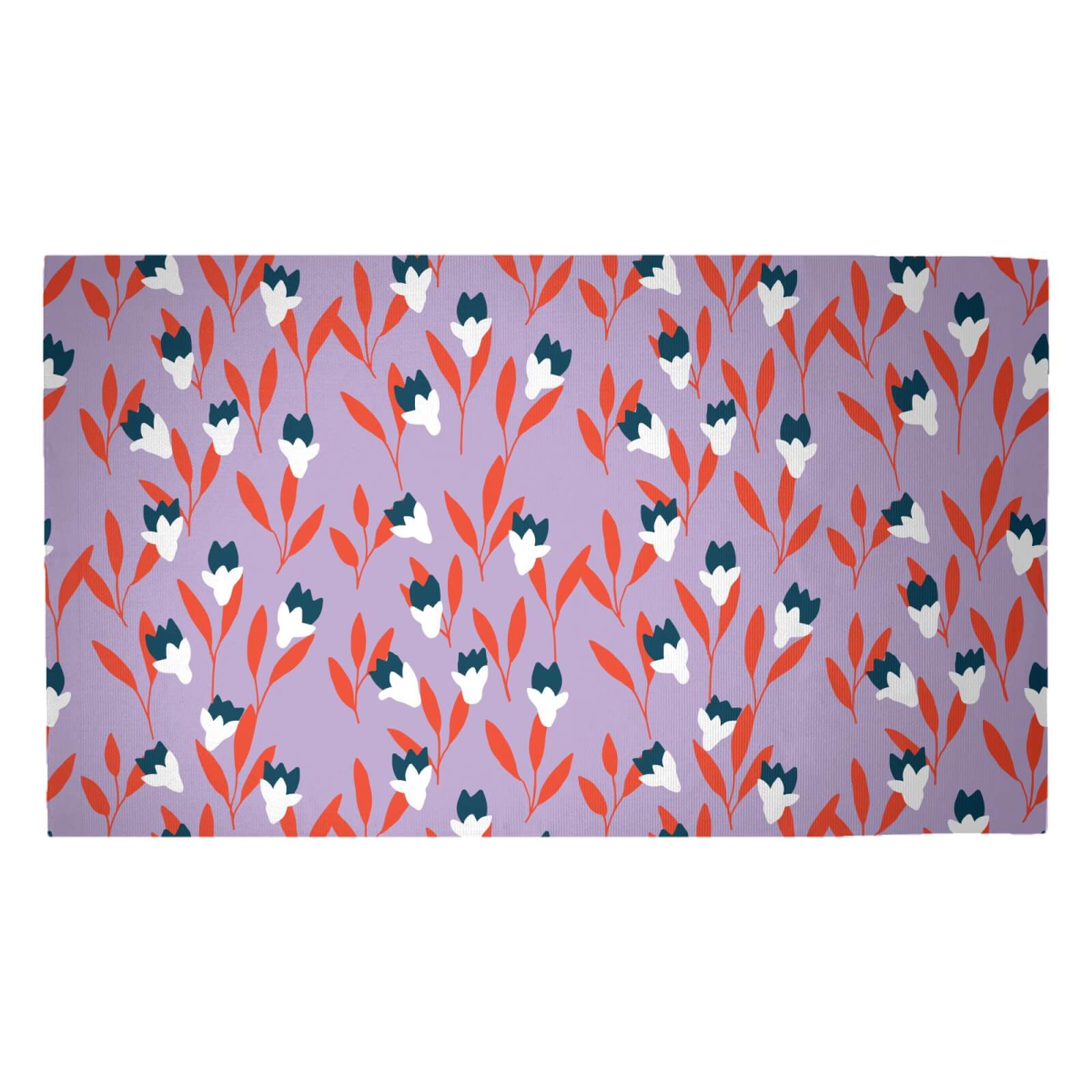 Flower Bush Woven Rug - Medium